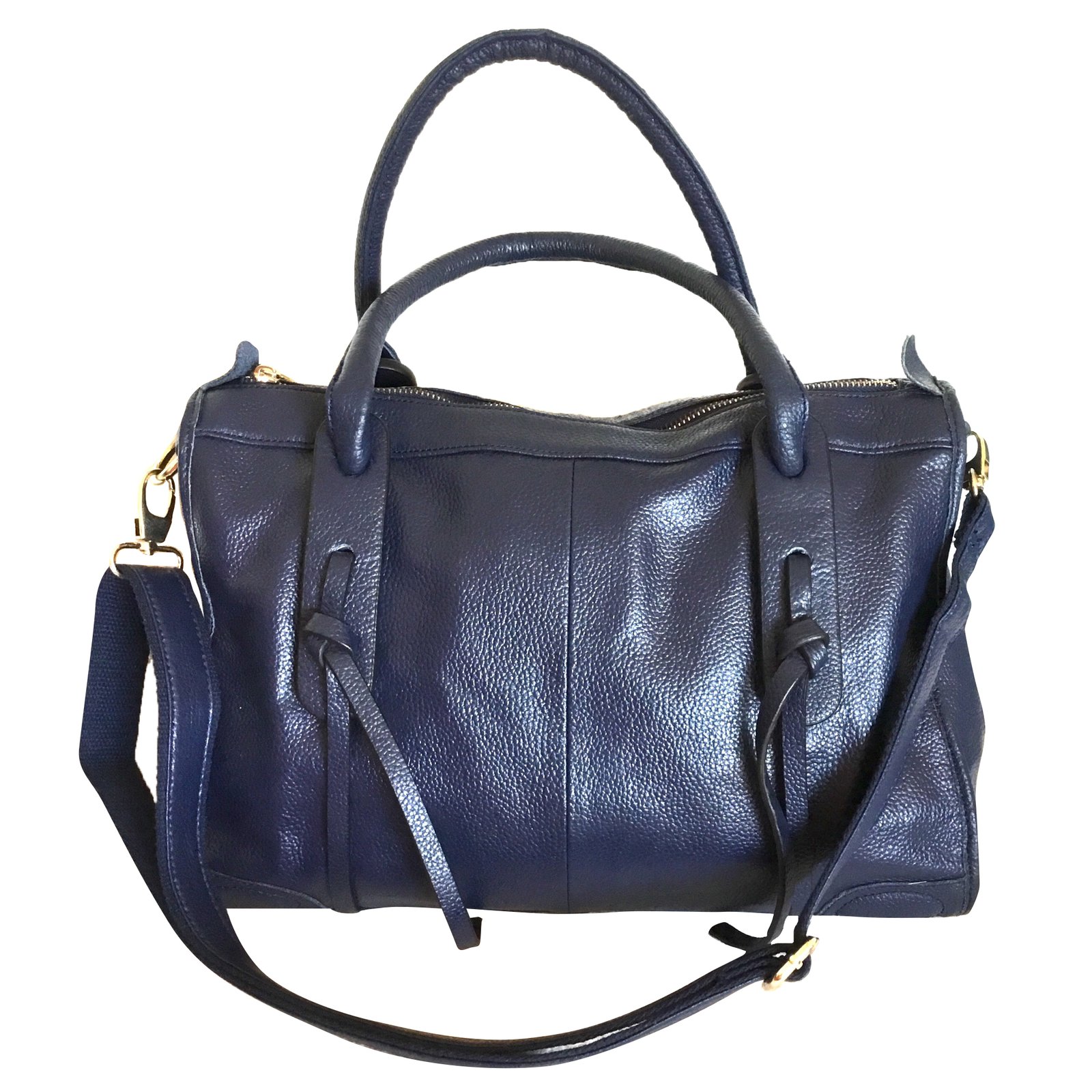 Georges Rech Sac ?� main Cuir Bleu Marine ref.74543 - Joli Closet