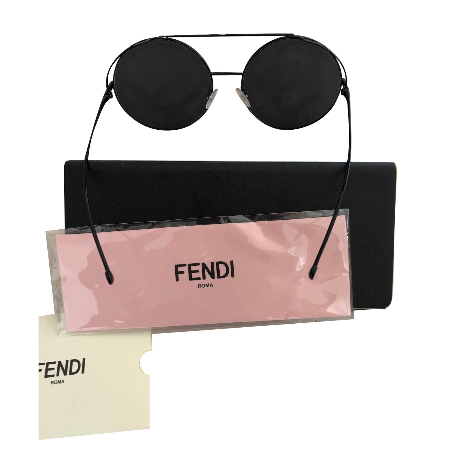 Fendi Sunglasses Black Steel ref.74865 - Joli Closet