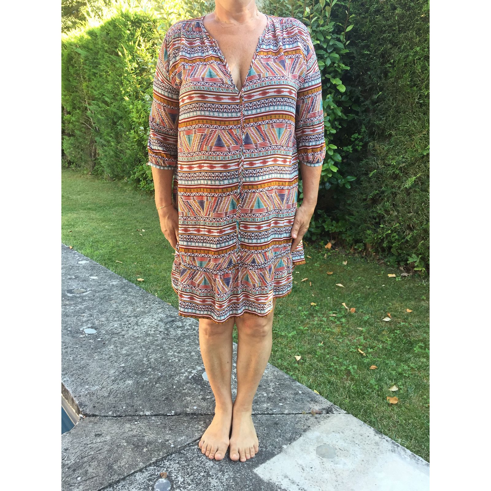 Robe D'été Desigual Multicolore En Coton-viscose - Taille M - Excellent état