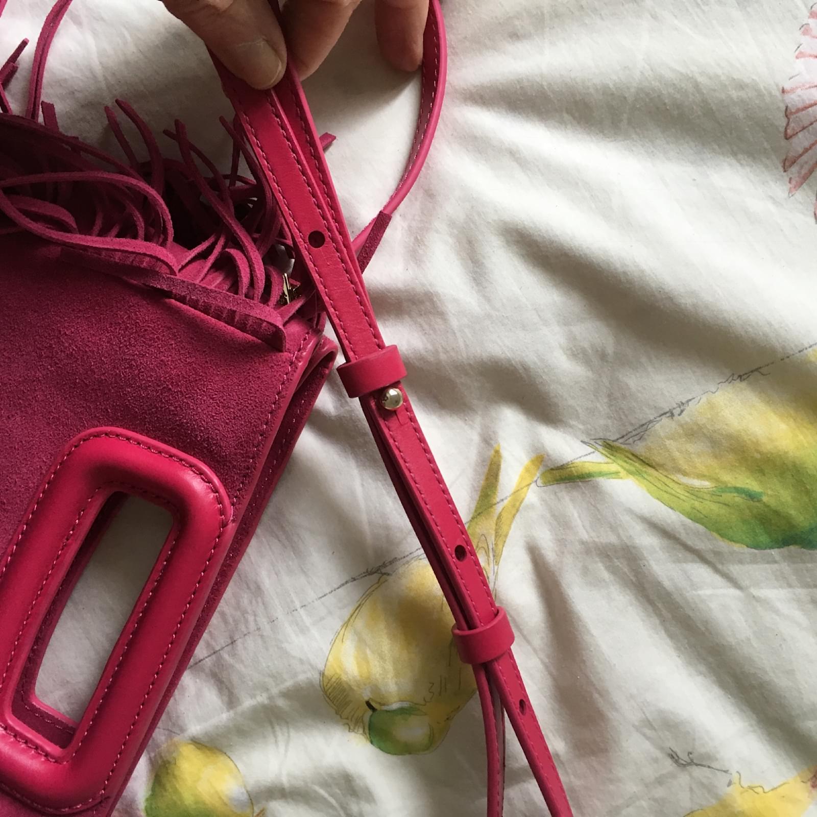 Maje Sac Daim Rose ref.75773 - Joli Closet