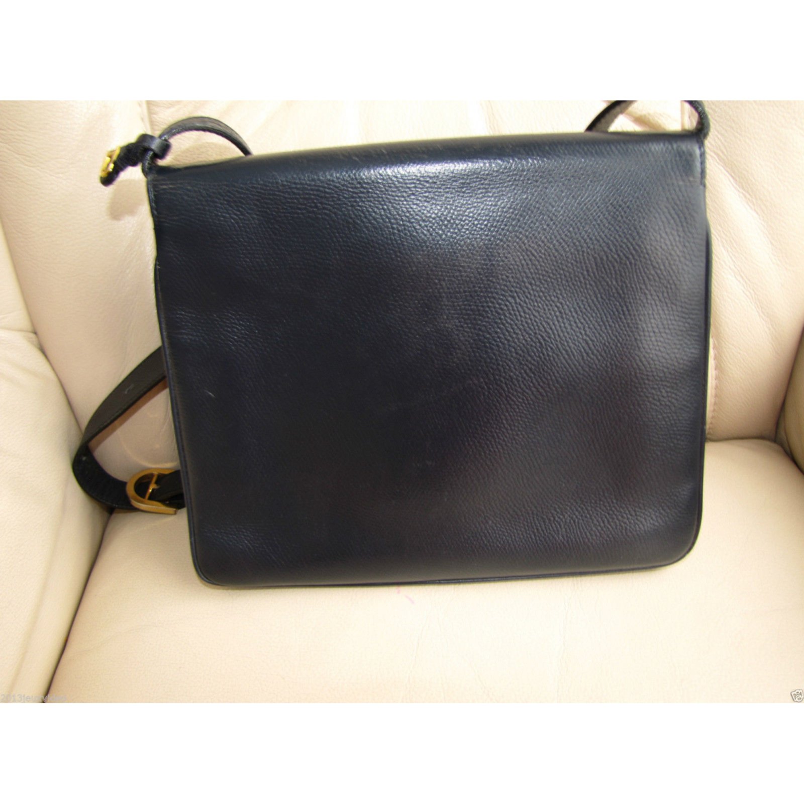 Delvaux Handbags Navy blue Leather ref.76098 - Joli Closet