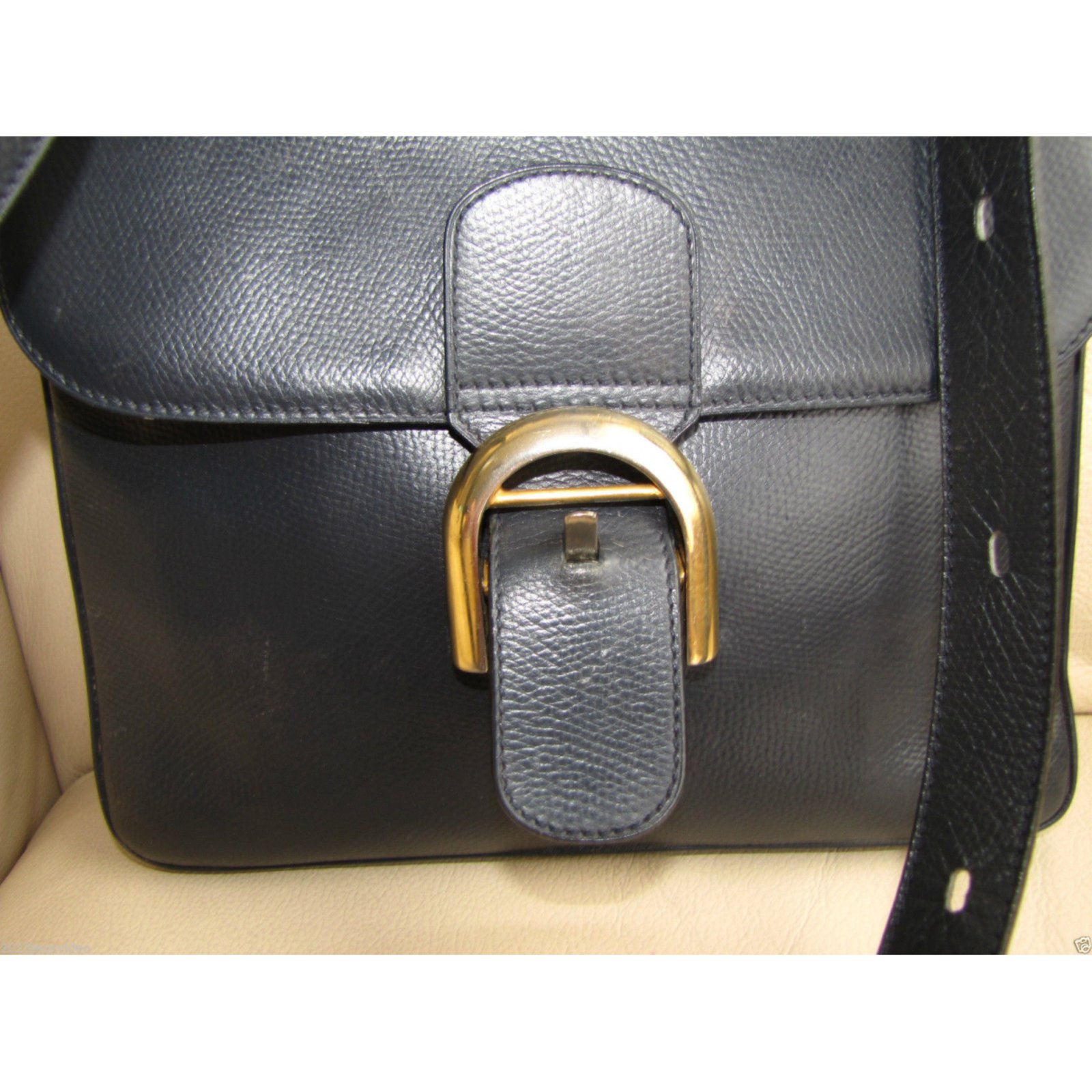 Delvaux Handbags Navy blue Leather ref.76098 - Joli Closet