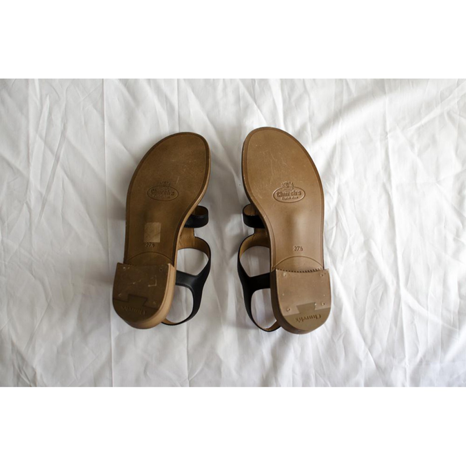 Church's sandals Black Leather ref.76099 - Joli Closet