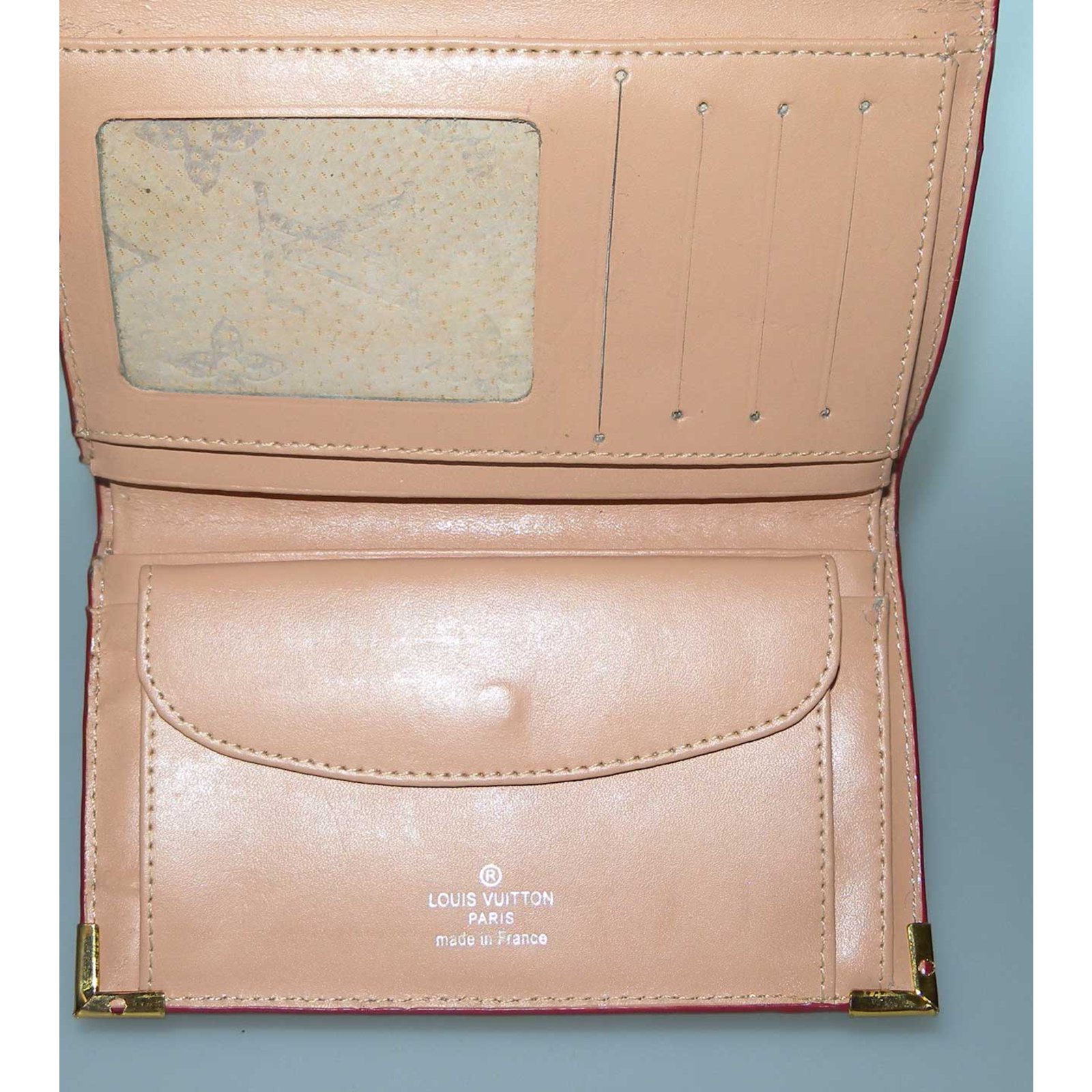 Wallet Louis Vuitton Beige in Cotton - 18207142