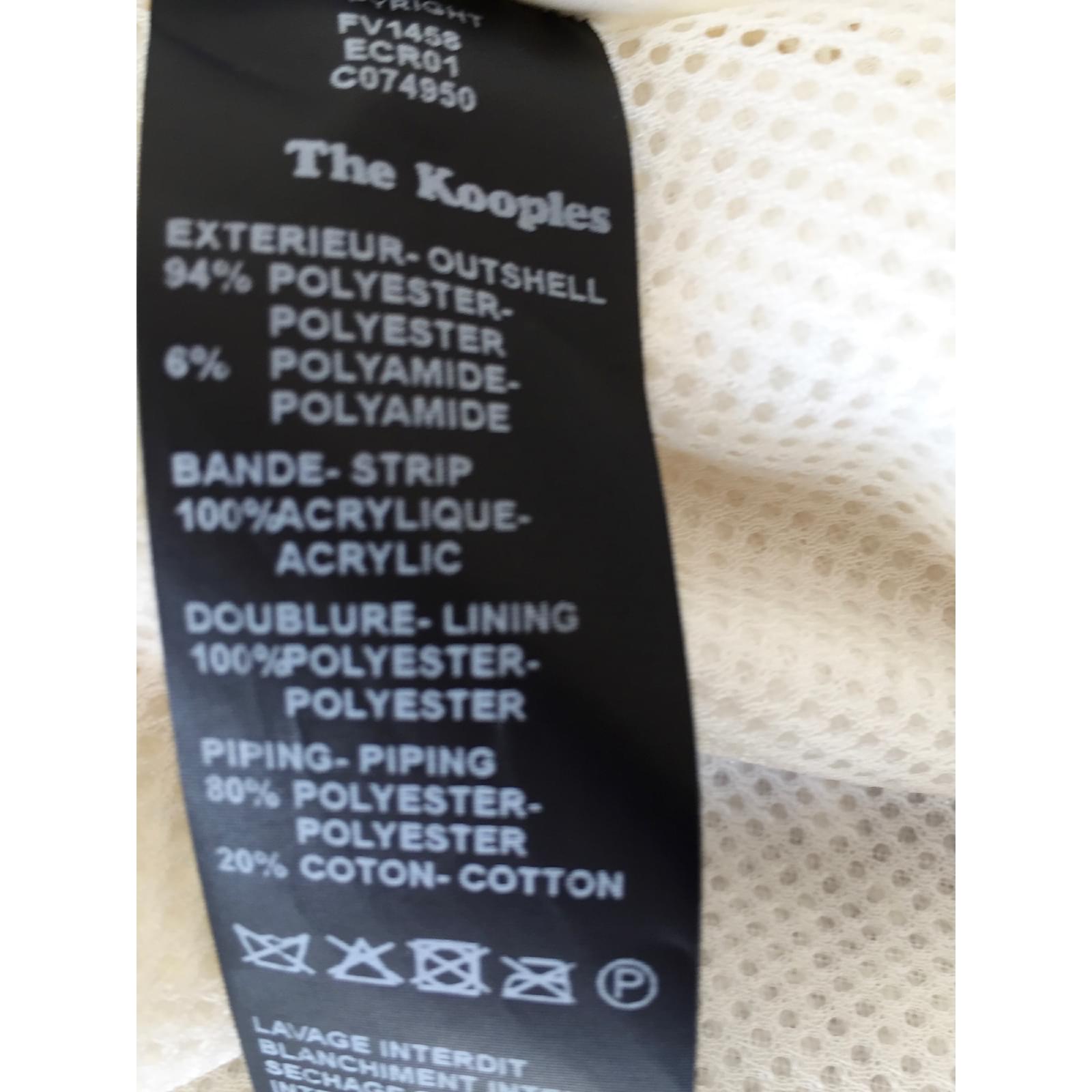 76250 Polyester Ref Veste Joli Closet The Blanc Vestes Kooples YqazTa