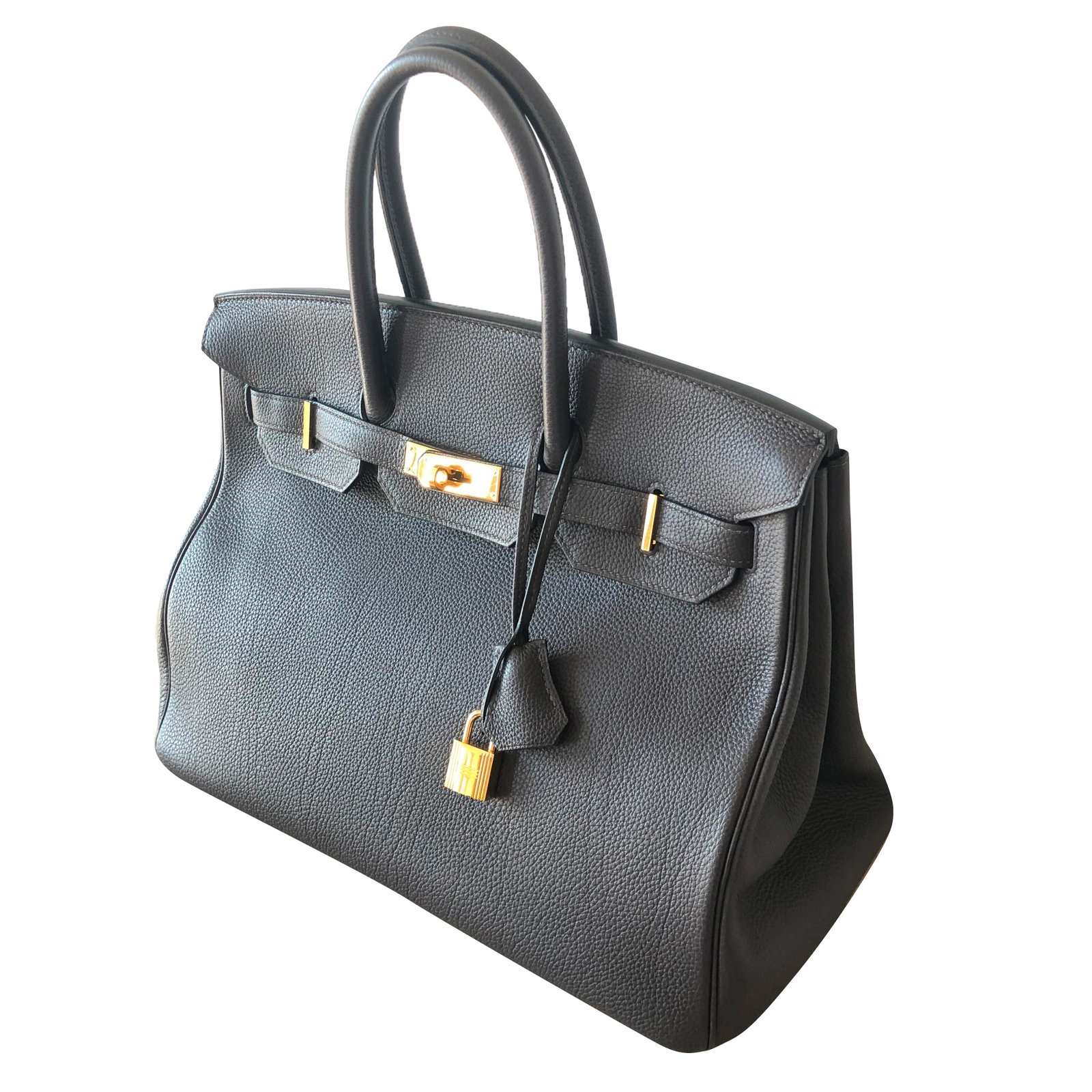 Hermès Birkin 35 Dark grey Leather ref.317798 - Joli Closet