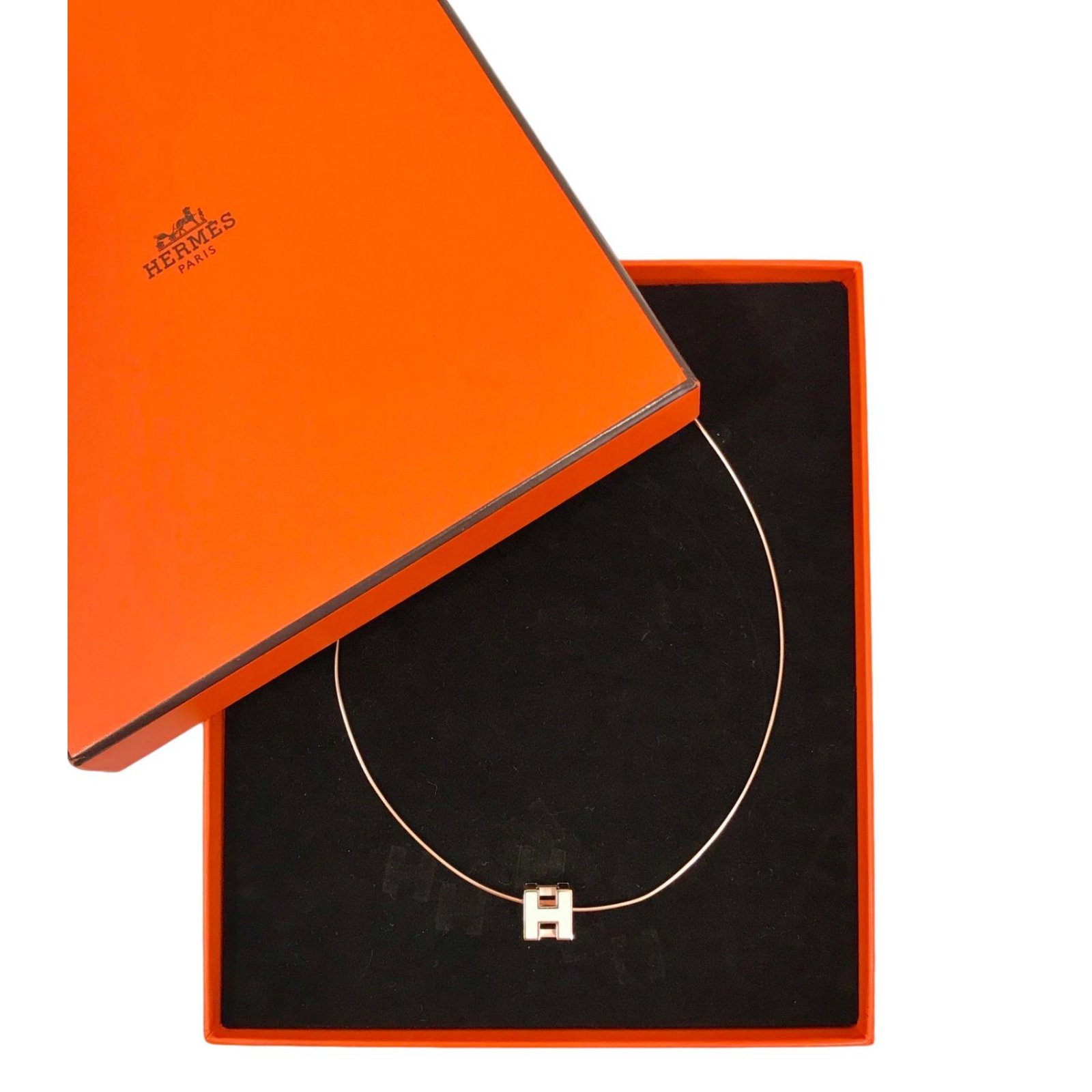 Hermès Necklaces White Golden Metal ref.76474 - Joli Closet