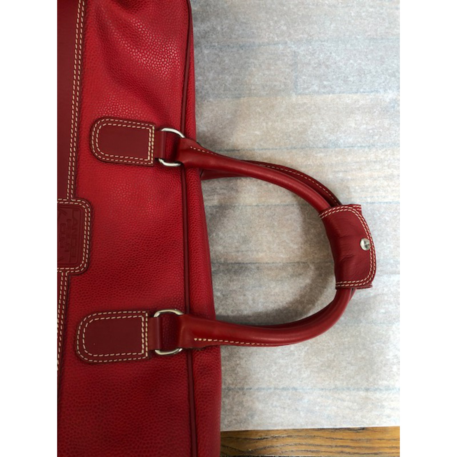 Lancel Travel bag Red Leather ref.76762 - Joli Closet