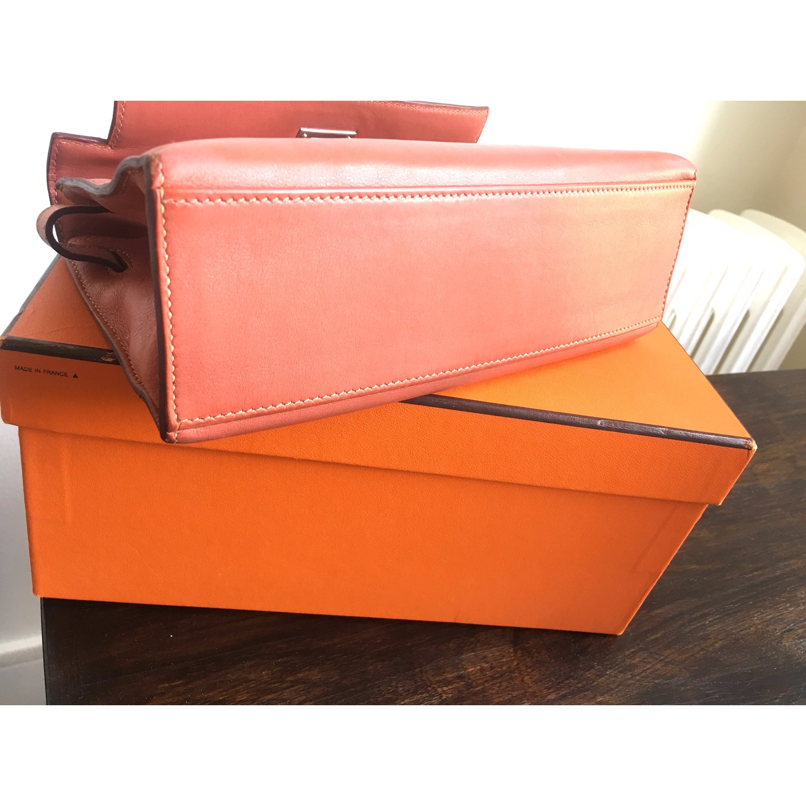 Hermès Kelly pouch Pink Leather ref.820929 - Joli Closet