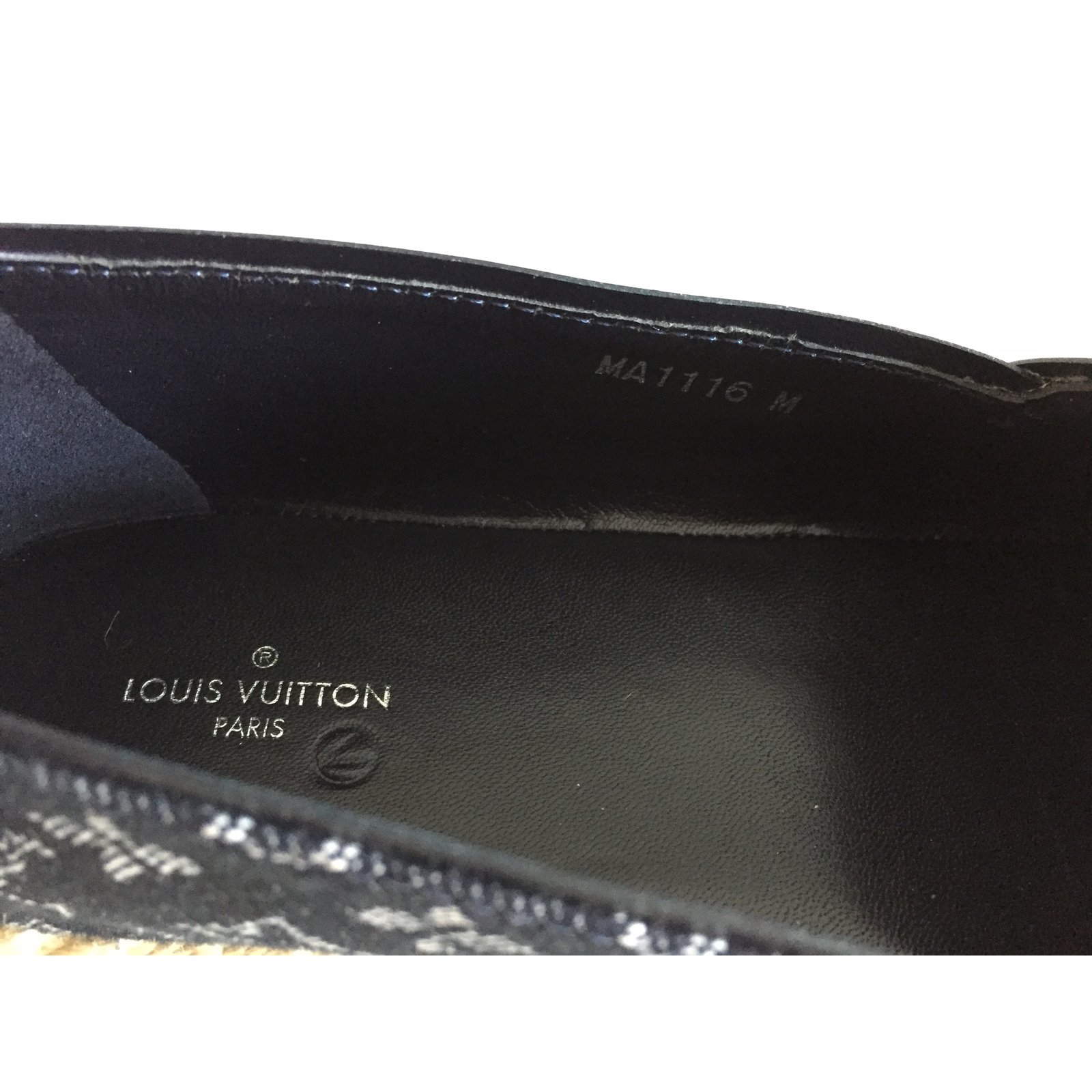 Louis Vuitton Navy Blue Logo Postcard Espadrille 37.5 – The Closet