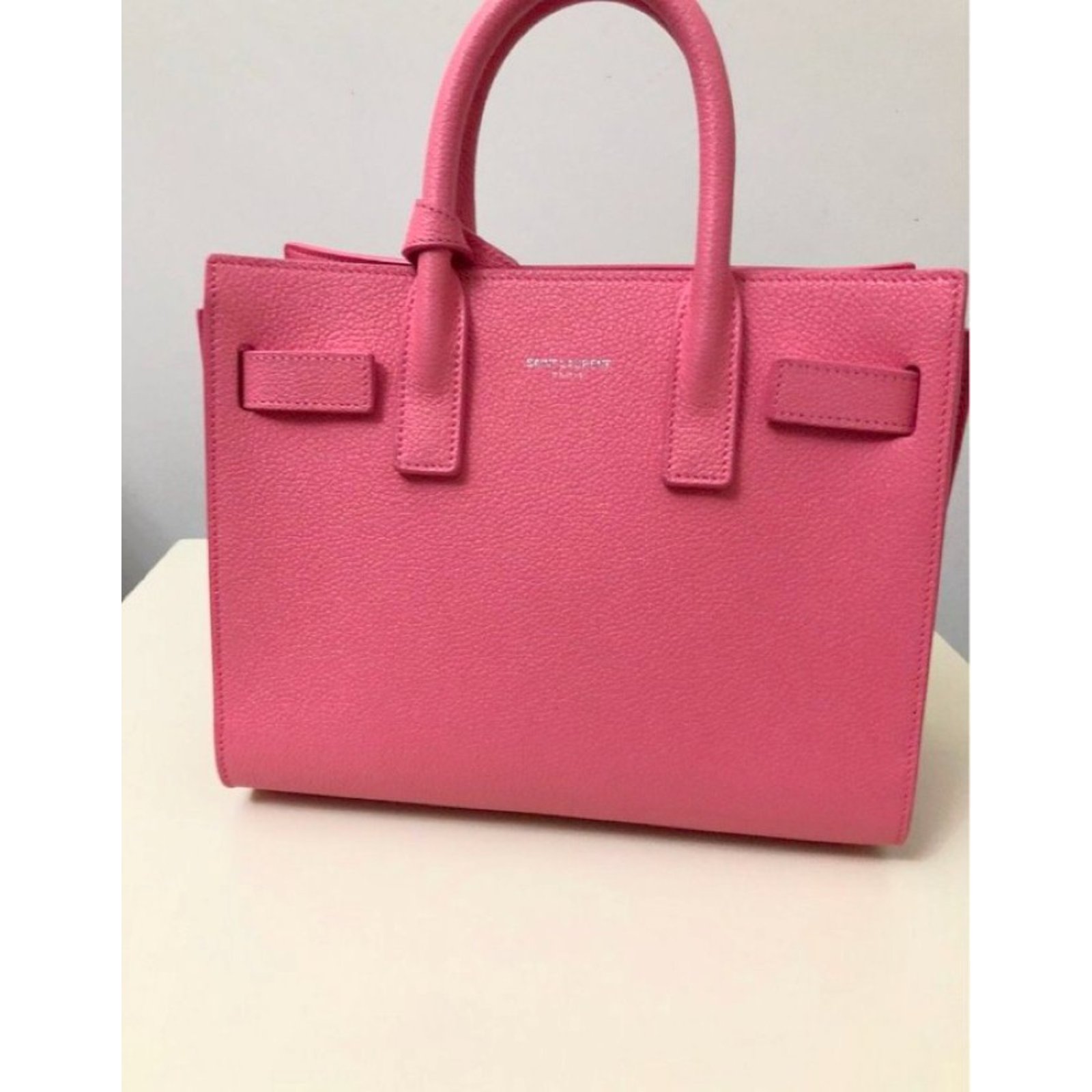 Saint Laurent Handbags Pink Leather ref.77096 - Joli Closet