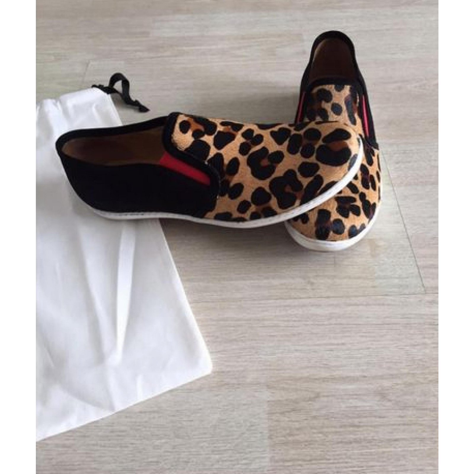 basket sezane leopard