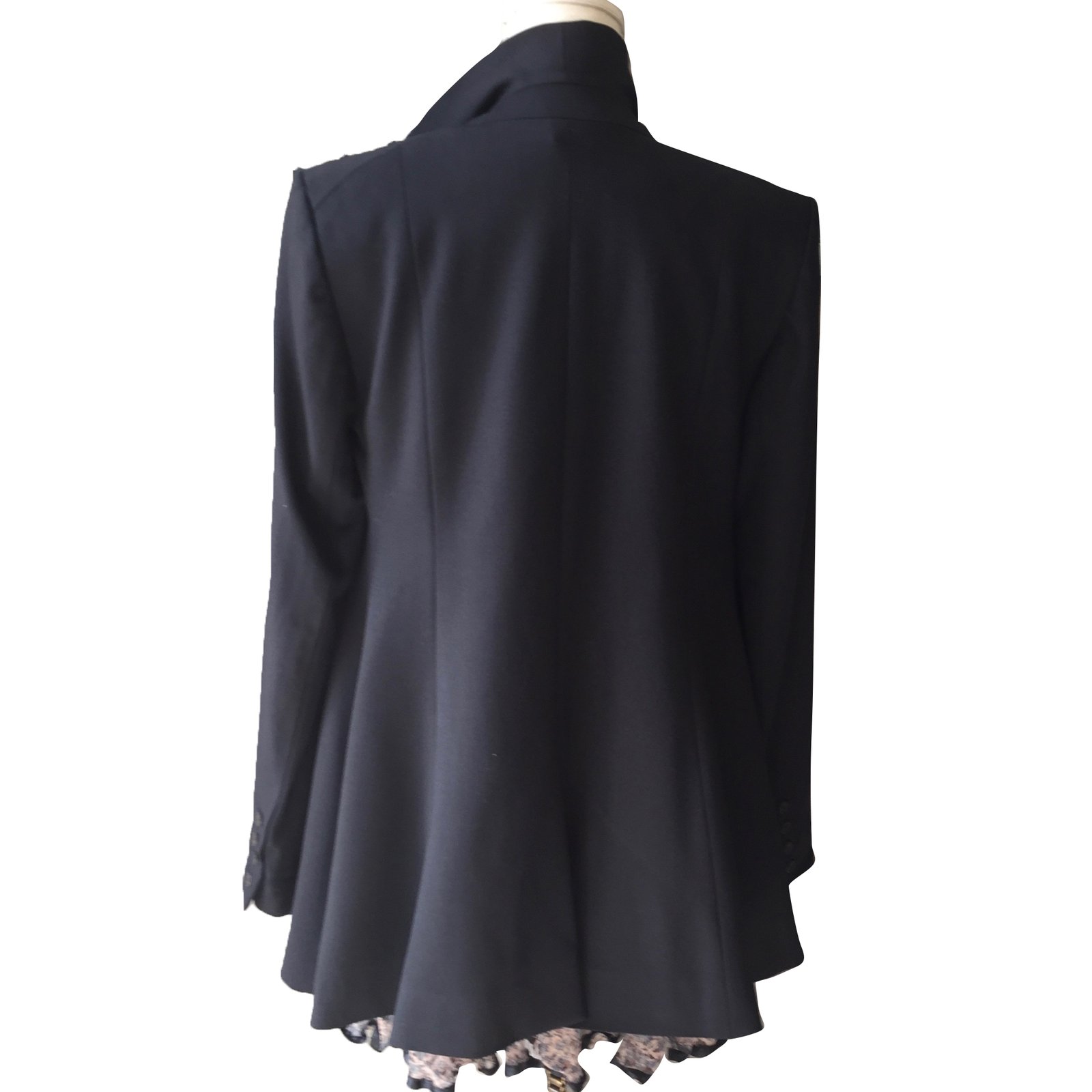 Christian Dior Coats, Outerwear Black Wool ref.78289 - Joli Closet