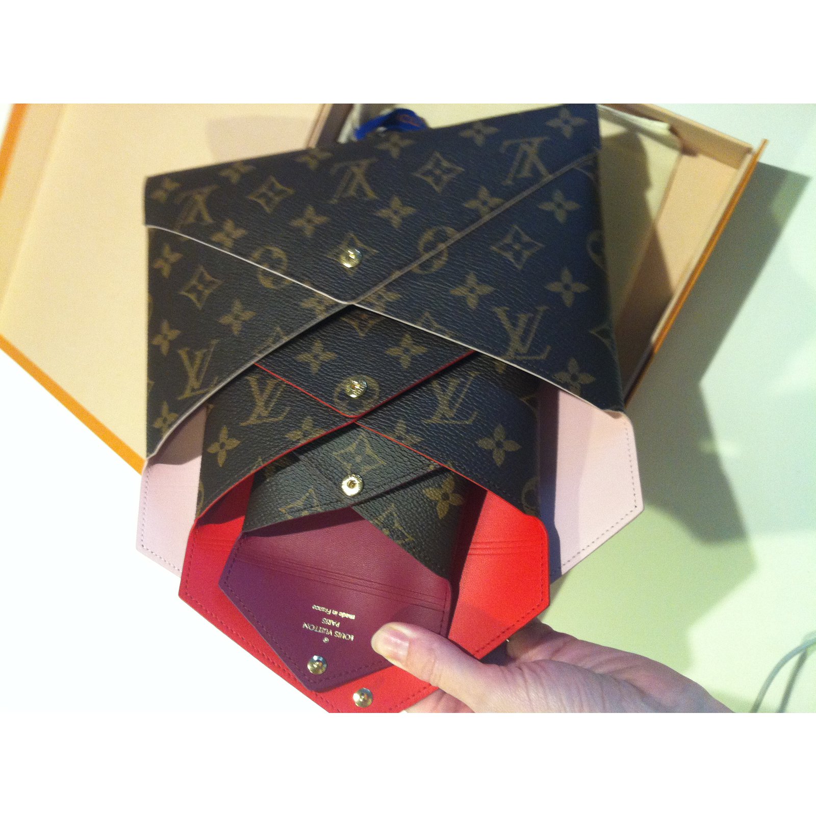 Louis Vuitton Kirigami set Brown Patent leather ref.78657