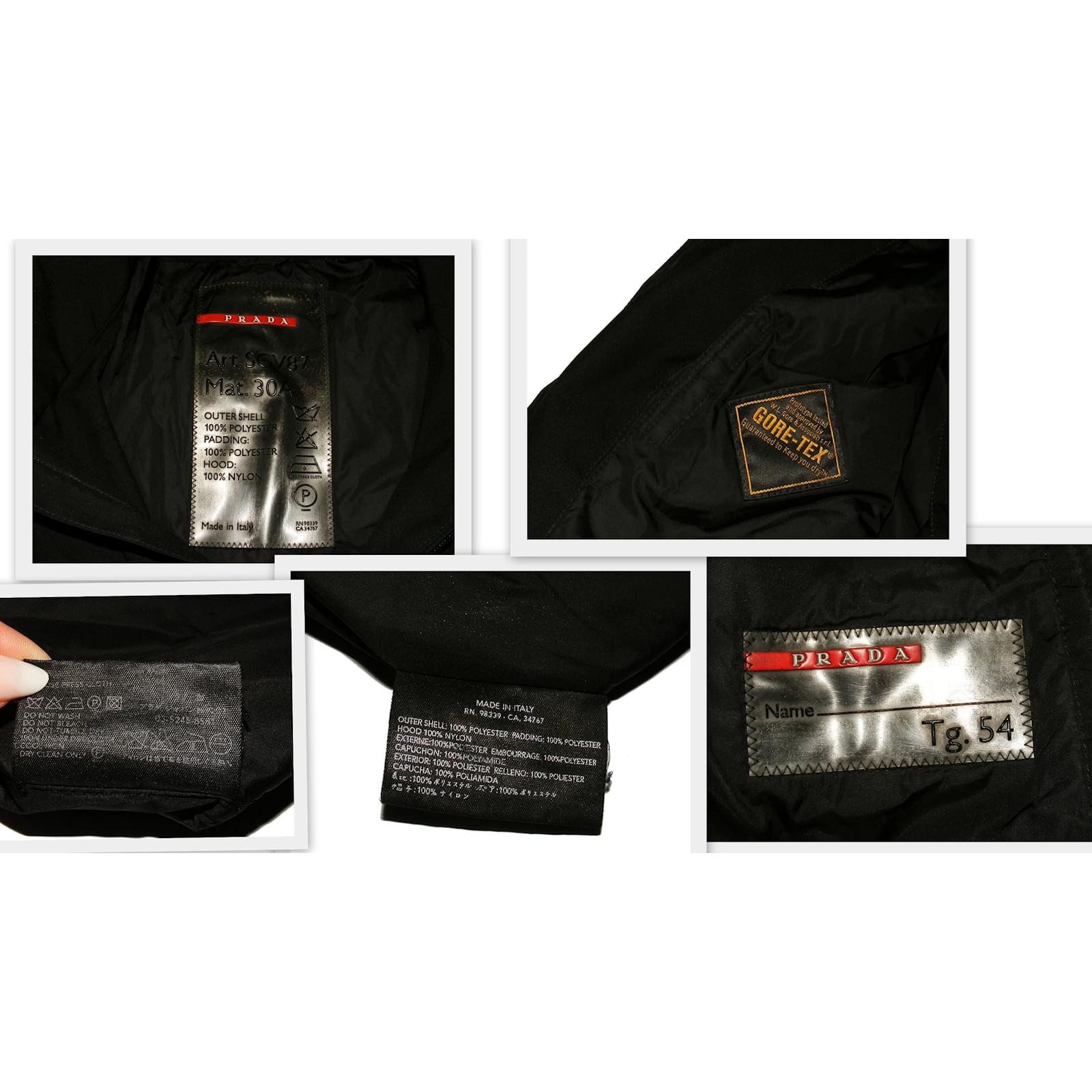 Manteaux homme Prada Manteaux homme Polyester Noir ref.78893 Manteaux homme Prada Manteaux homme Polyester Noir ref.78893