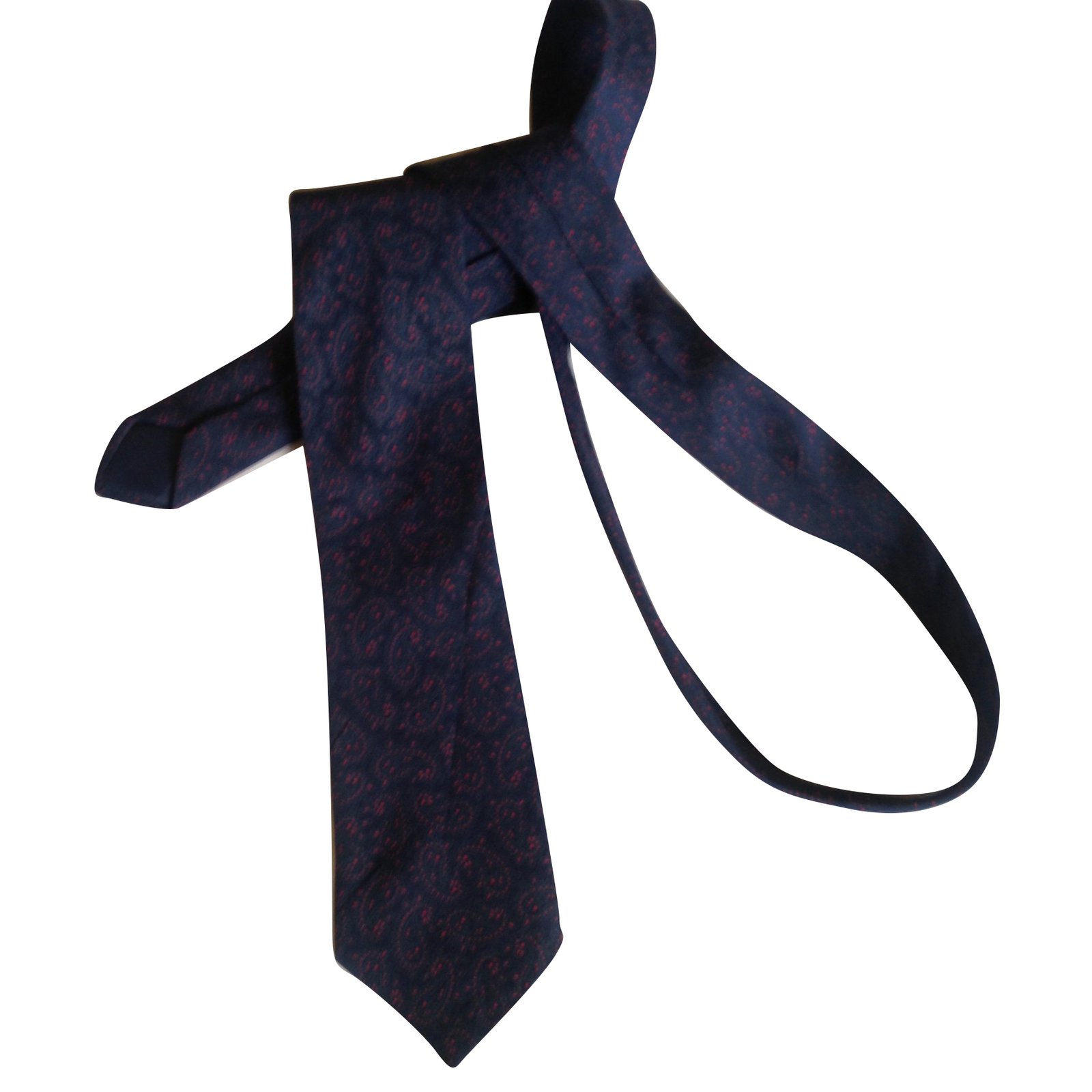 Balenciaga ties Navy blue Silk ref.79140 - Joli Closet