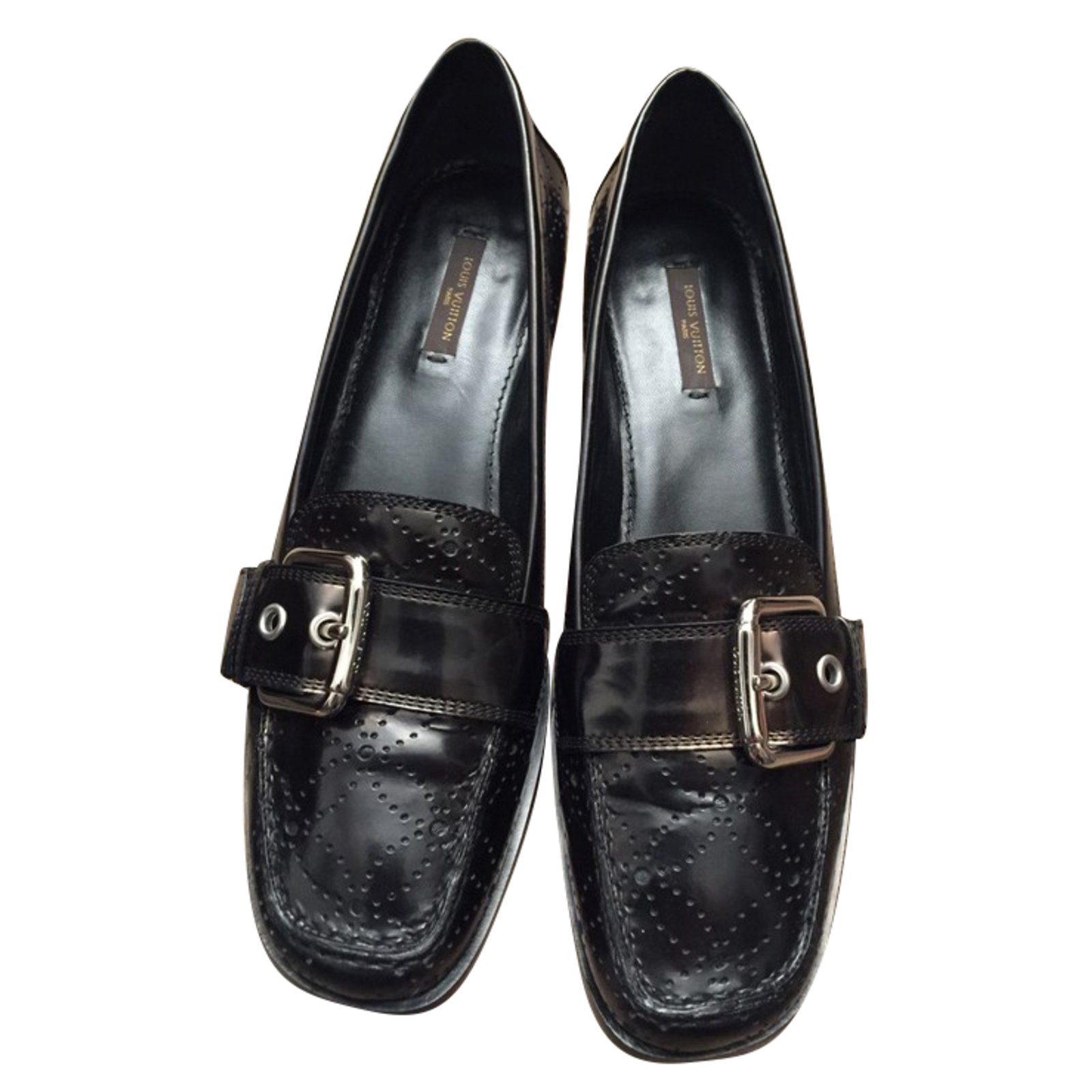 Louis Vuitton Heels Black Patent leather ref.79186 - Joli Closet