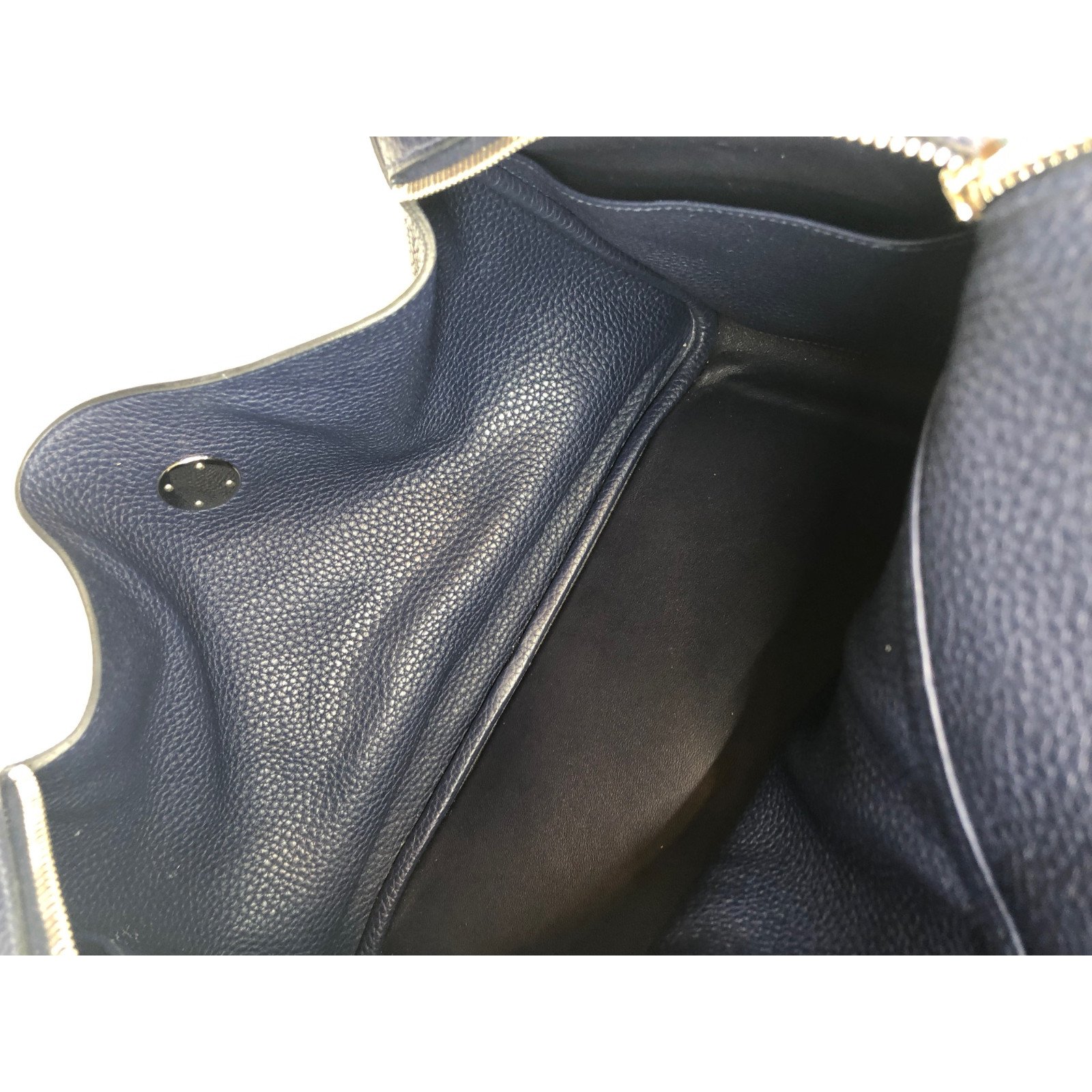 Hermès Lindy 34 Blue Leather ref.79222 - Joli Closet
