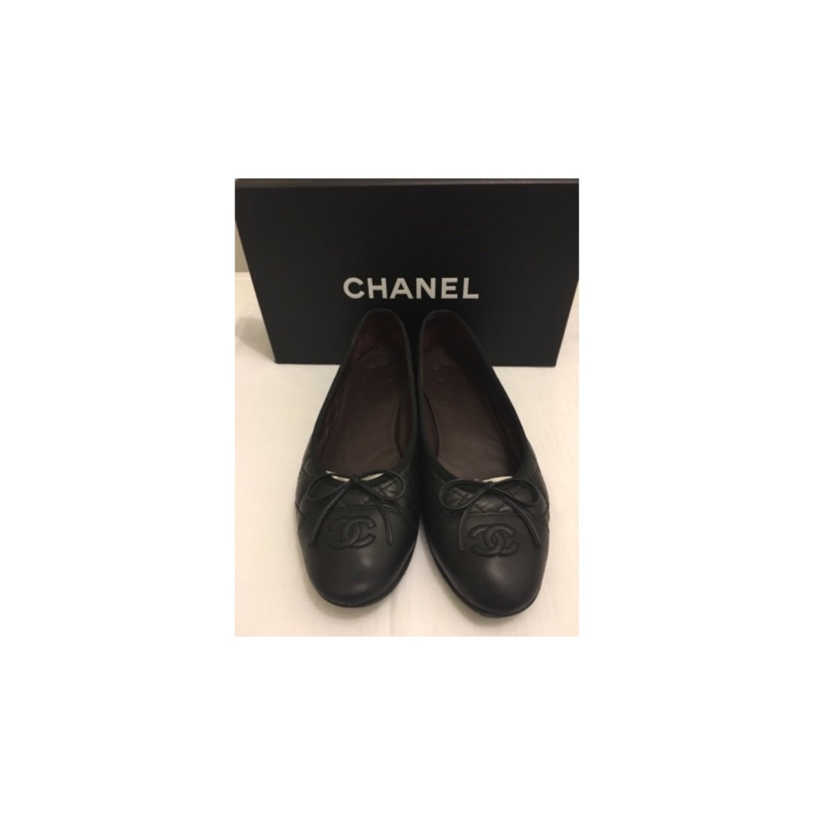 Patent leather ballet flats Chanel Pink size 39.5 EU in Patent leather -  32045747