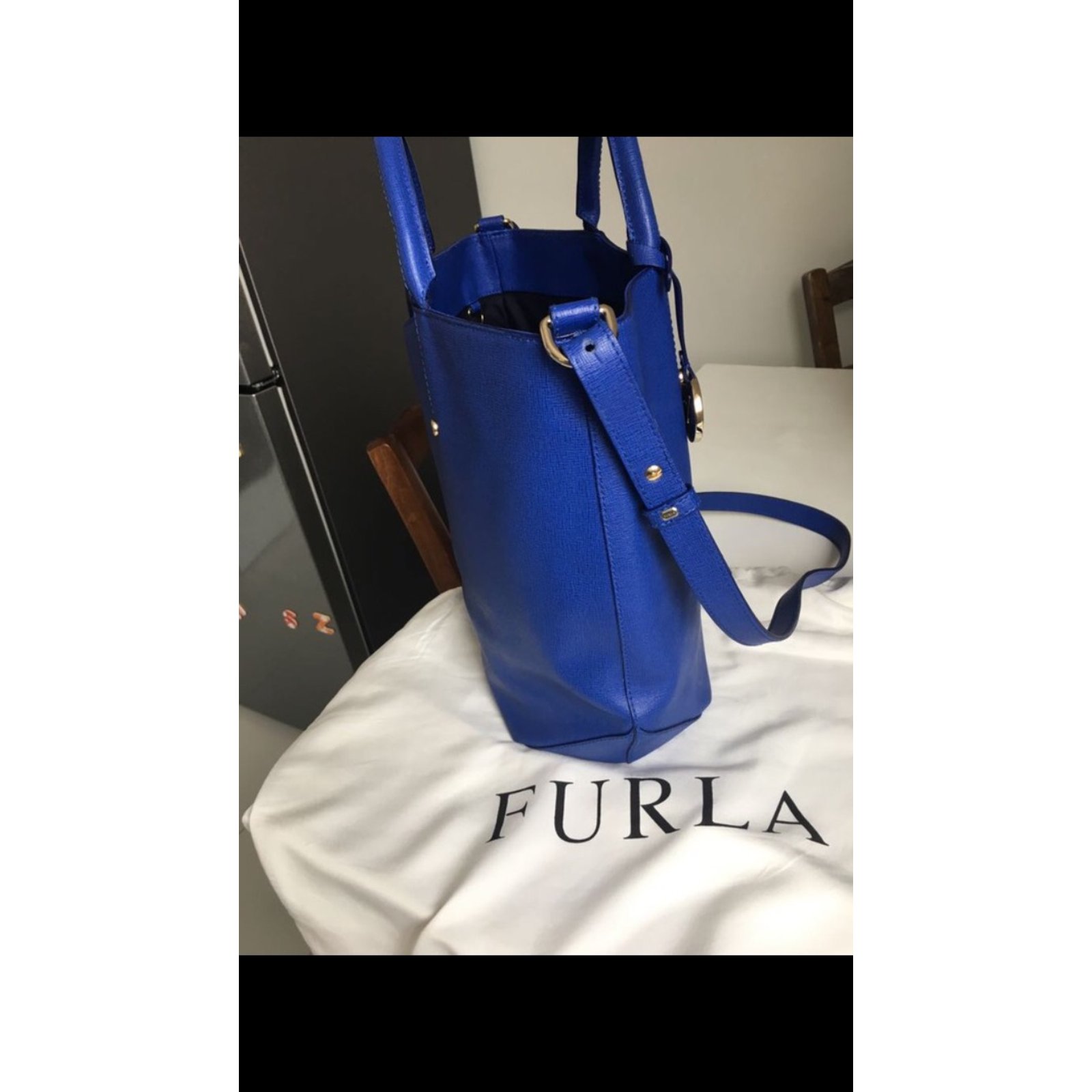 Furla Blue Leather ref.929883 - Joli Closet