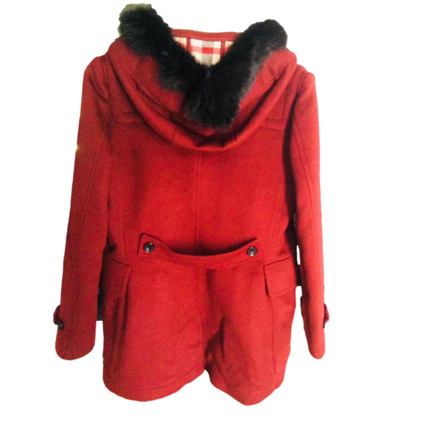 Classic Burberry Trench Coat Jacket Burberry Womens Bordeaux