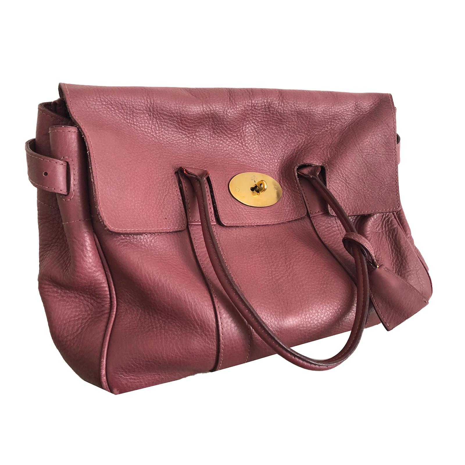 Mulberry Handbags Prune Leather ref.80125 Joli Closet