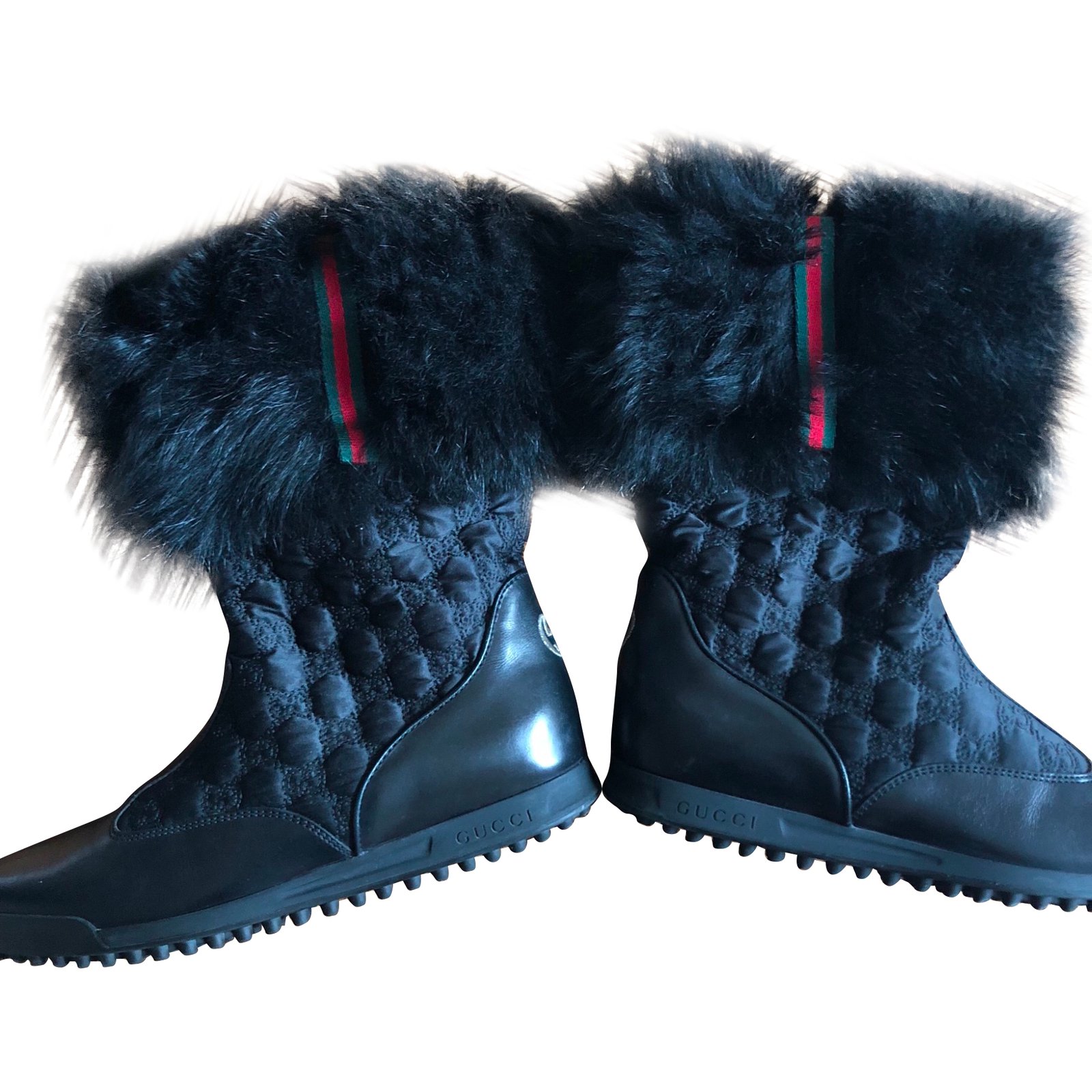 Gucci Snow boots Boots Leather Black 