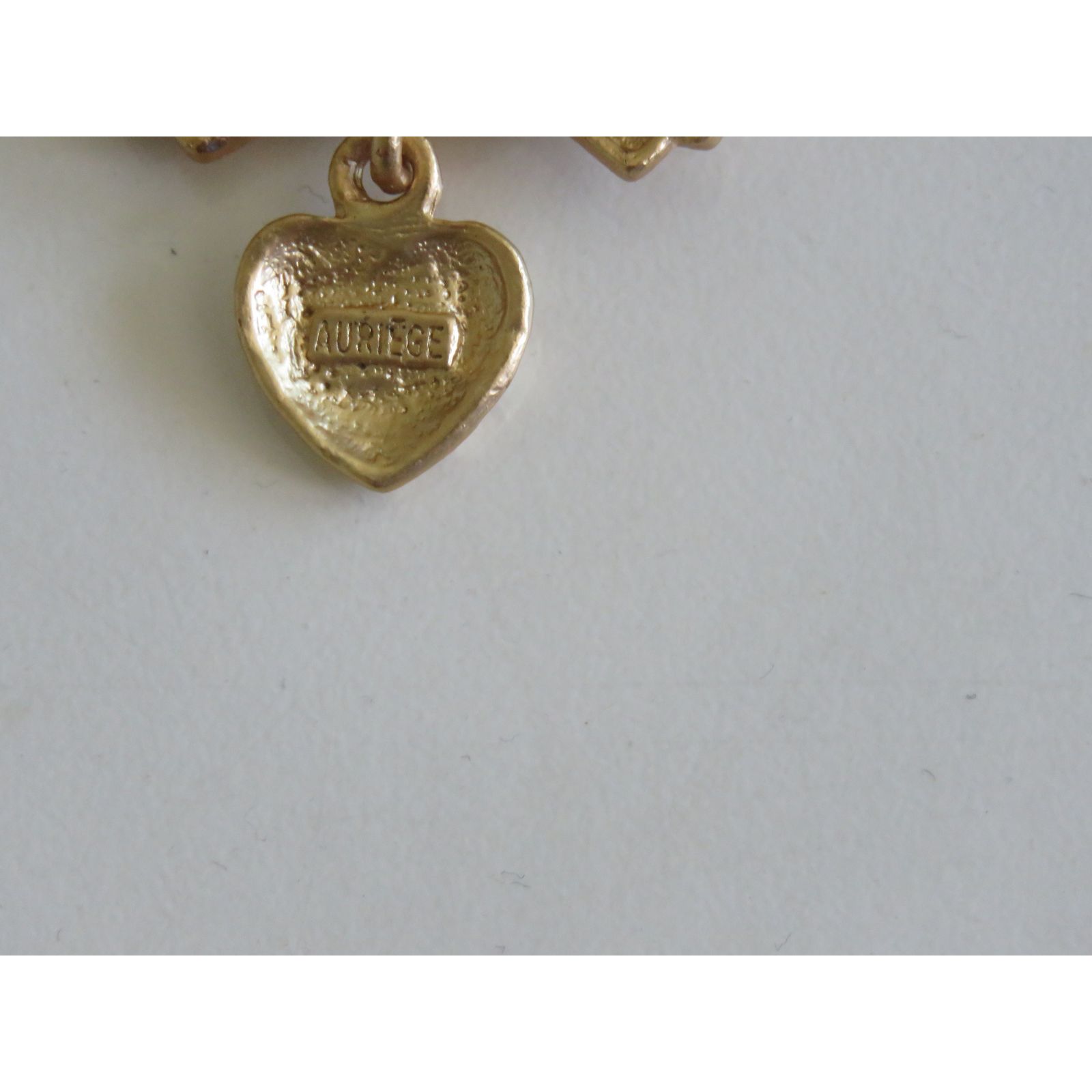 Broche Auriège - Métal Doré, Bijou Vintage Occasion