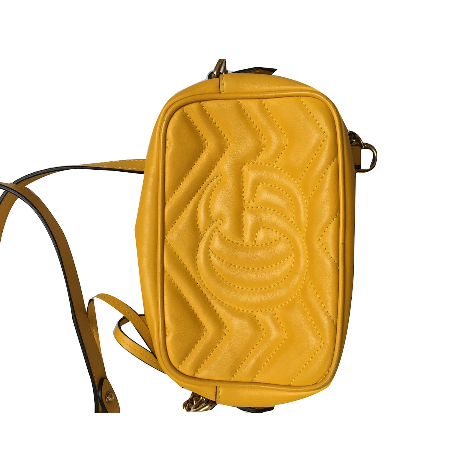 Gucci Handbags Yellow Leather ref.80473 Joli Closet