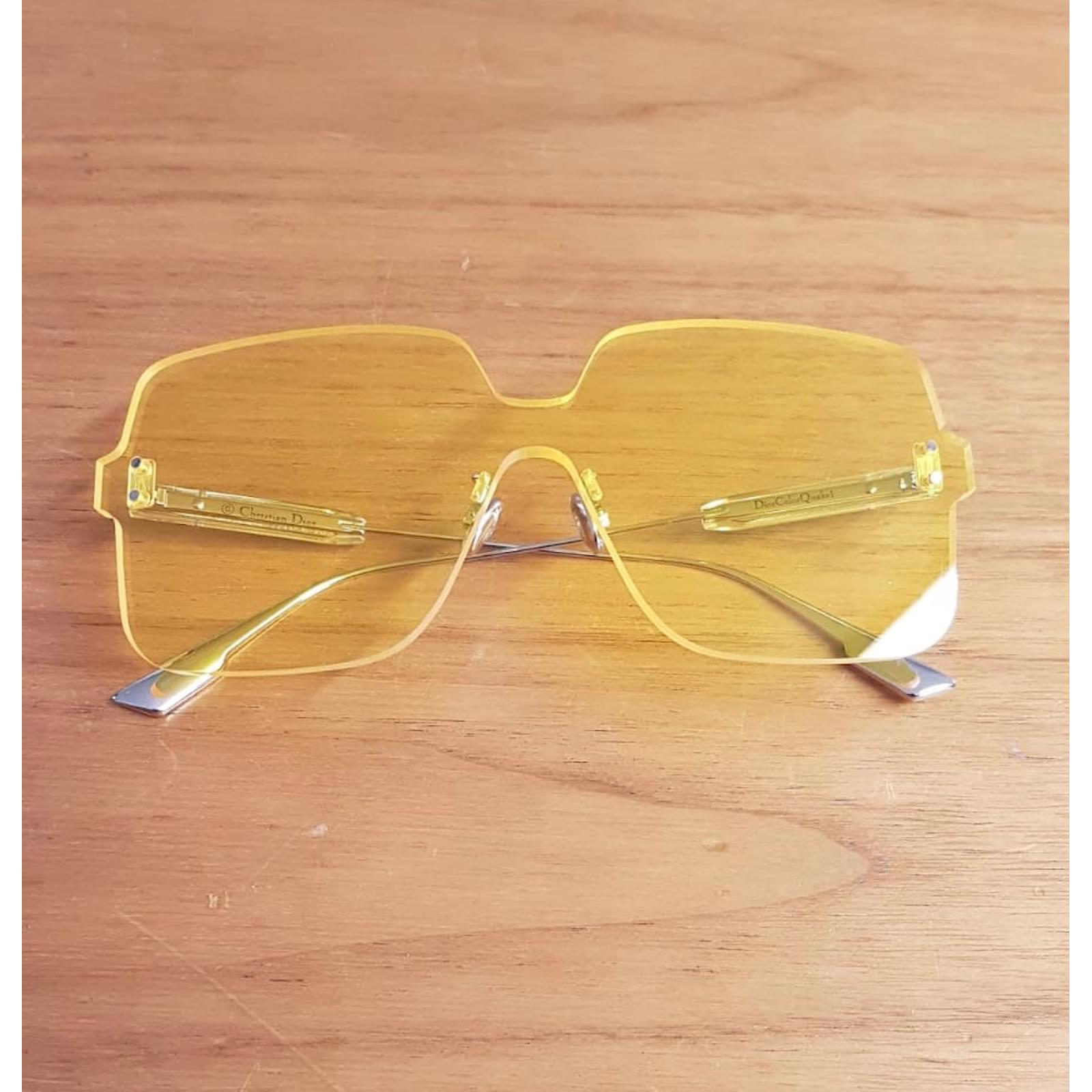 Dior Color Quake Yellow Yellow Dior Sunglasses Online