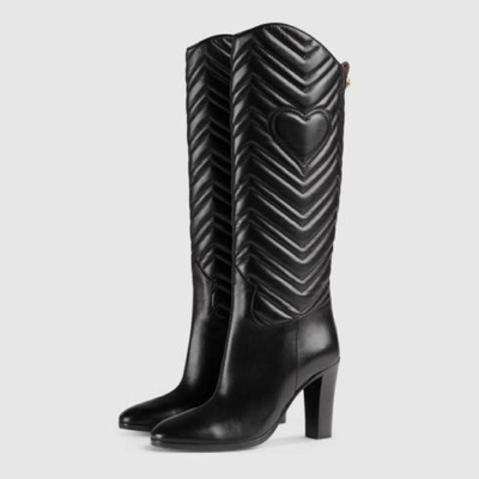 Gucci boots Black Leather ref.82171 - Joli Closet