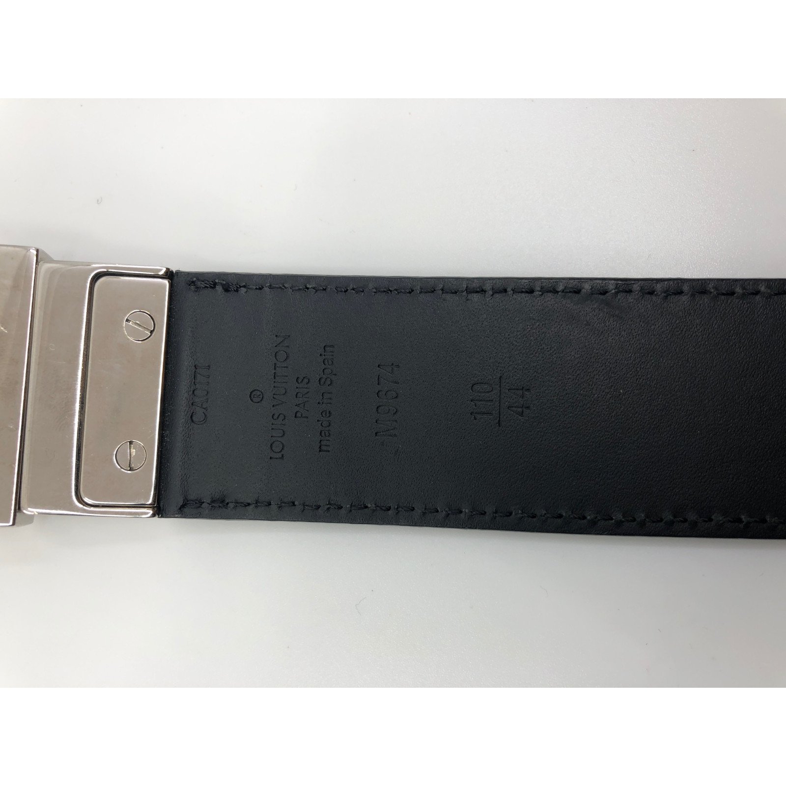 Louis Vuitton Belt Black Leather ref.39733 - Joli Closet