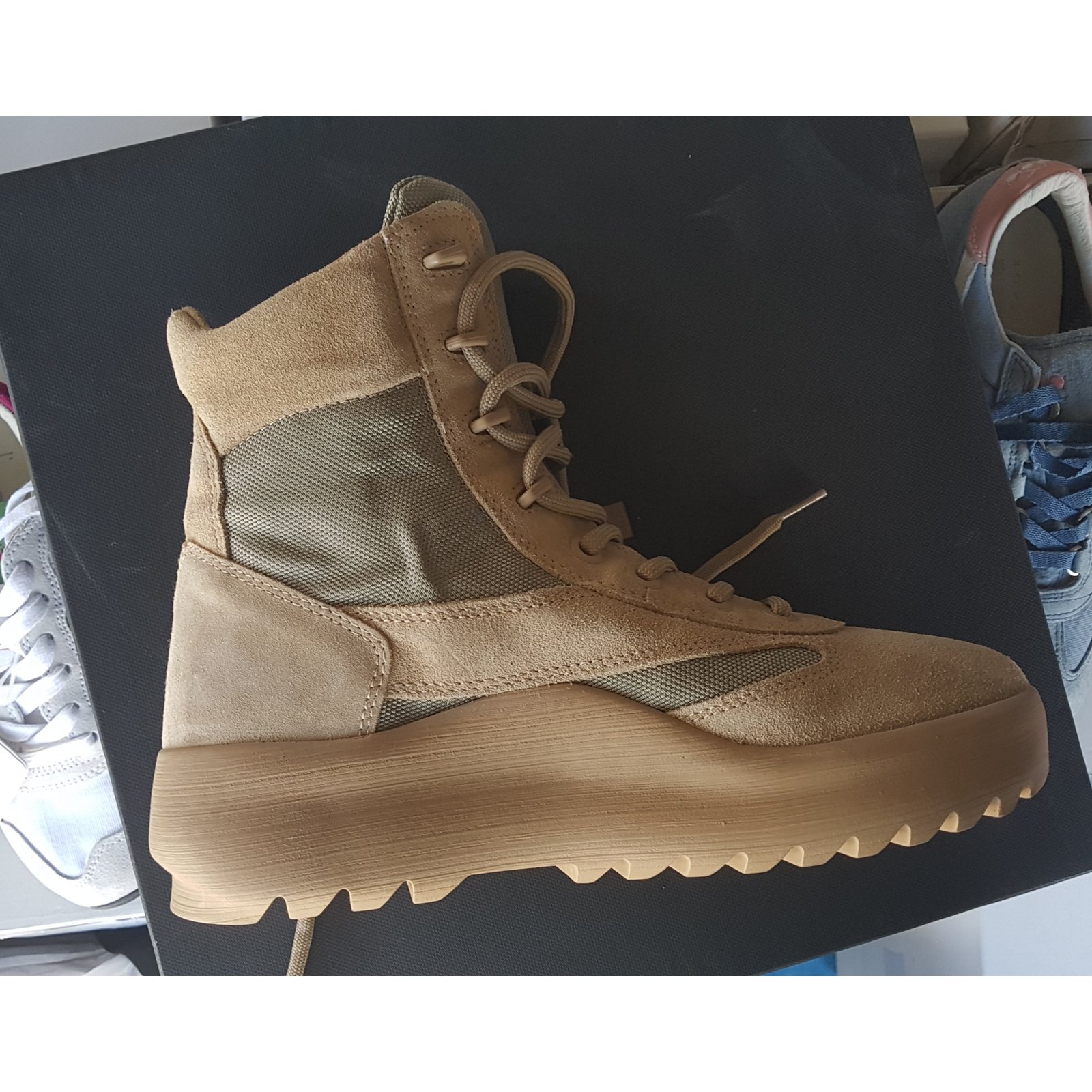 yeezy canvas military boot