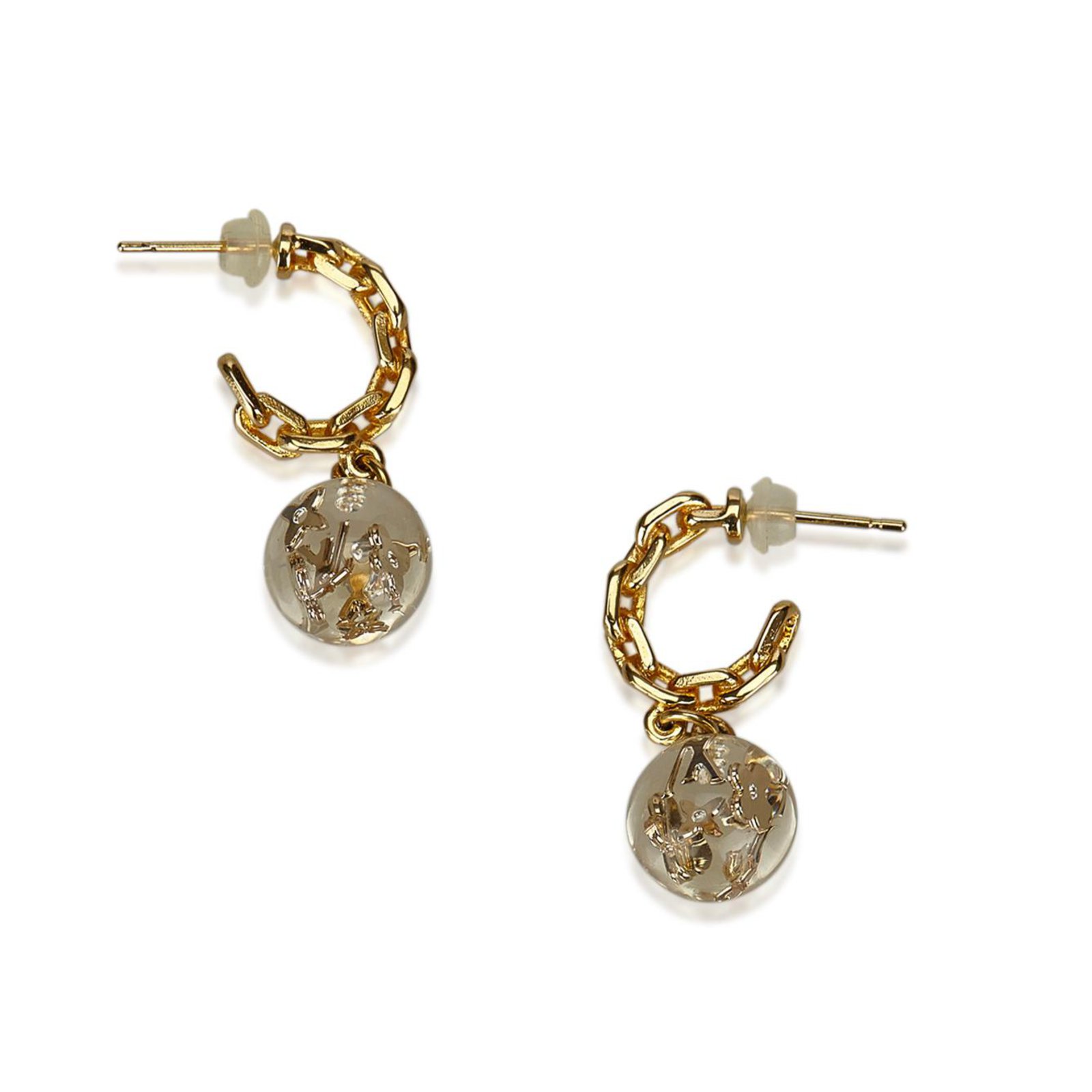 Louis Vuitton Resin Bubble Inclusion Drop Earrings - Gold-Tone Metal Drop,  Earrings - LOU198476