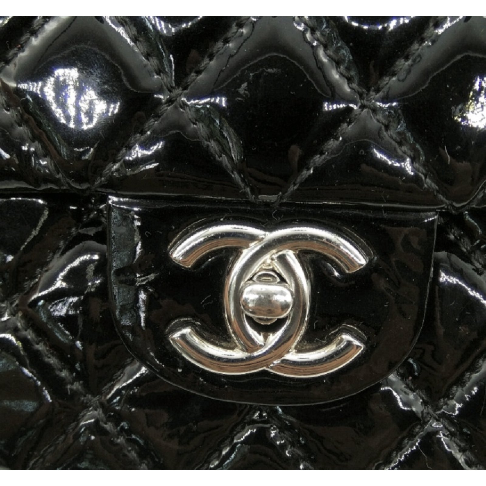Chanel Black Patent Leather Handbag – Vintage by Misty