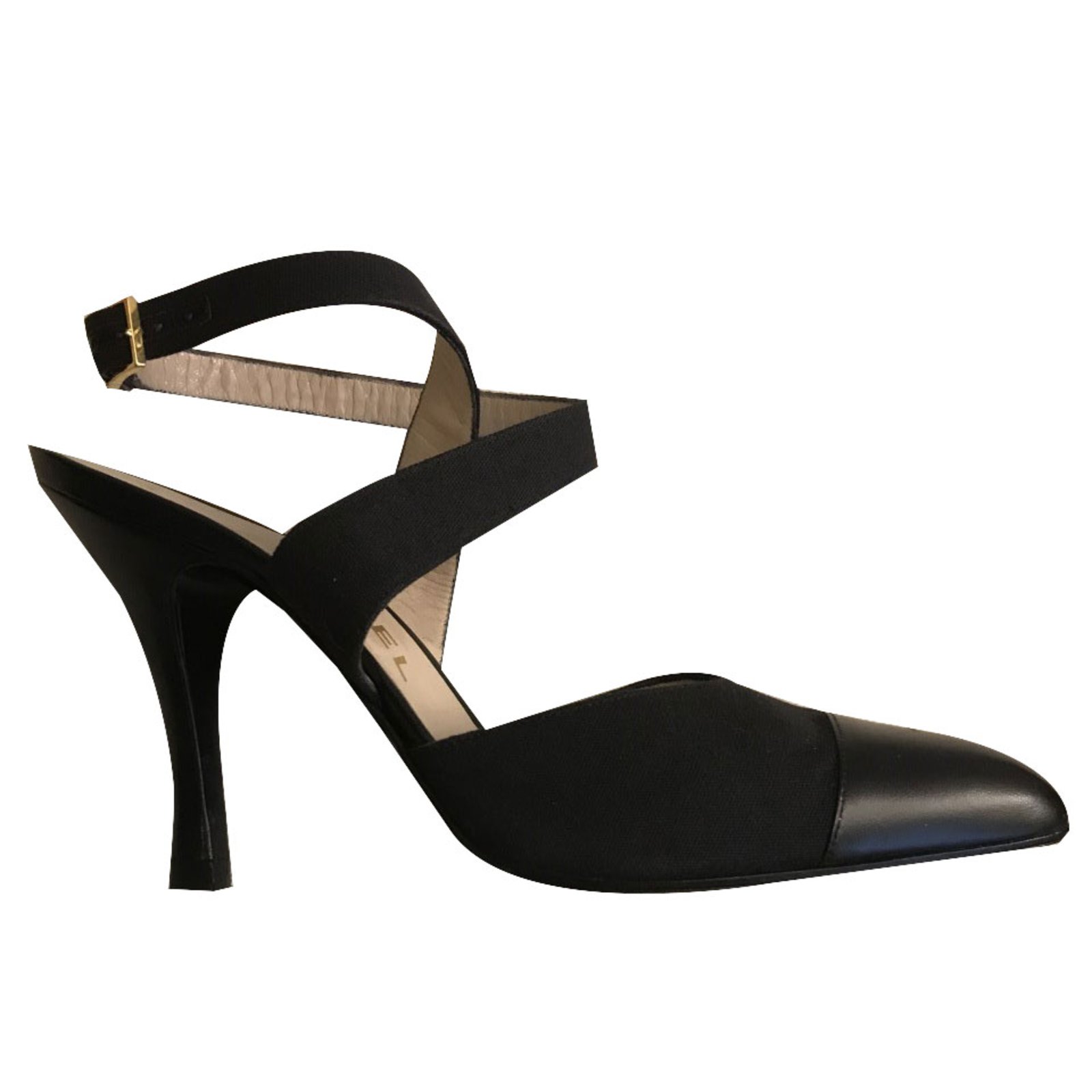 Chanel sandals Black Leather ref.83933 - Joli Closet