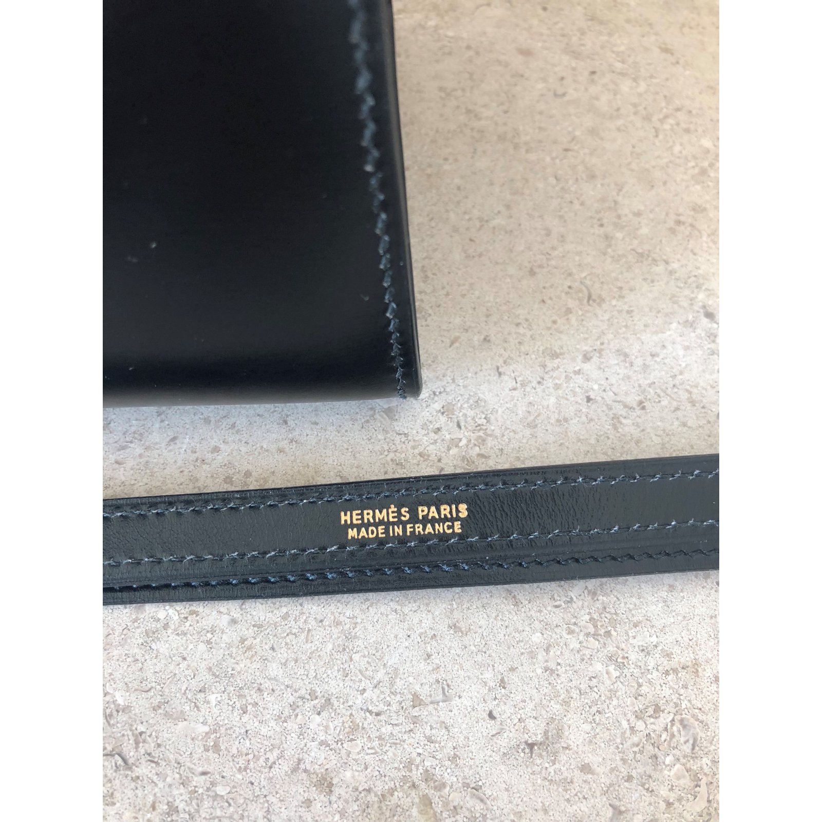 Hermès Mini Kelly 20 cm Black ref.28304 - Joli Closet