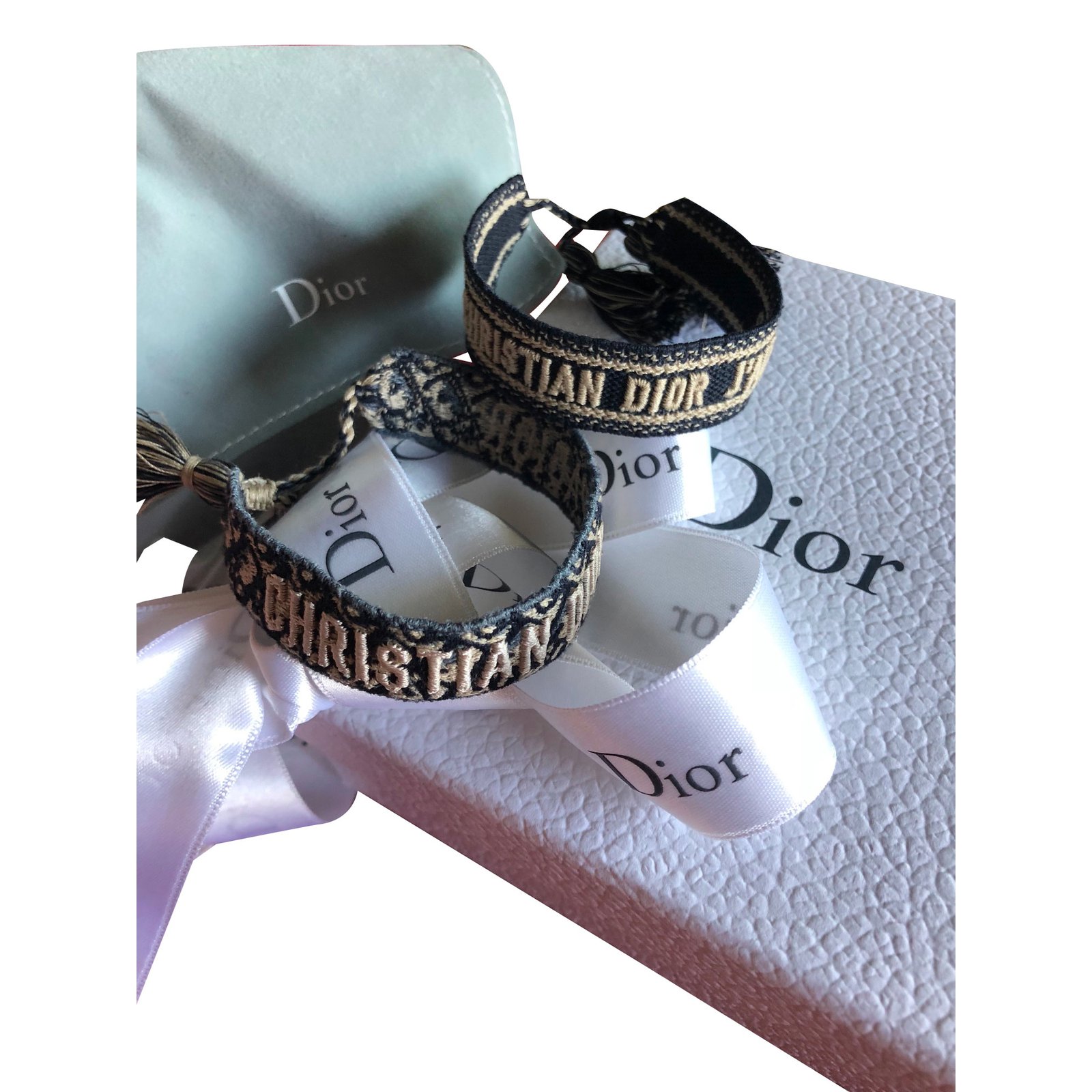 Dior friendship bracelets Coton Bleu ref.85848 - Joli Closet