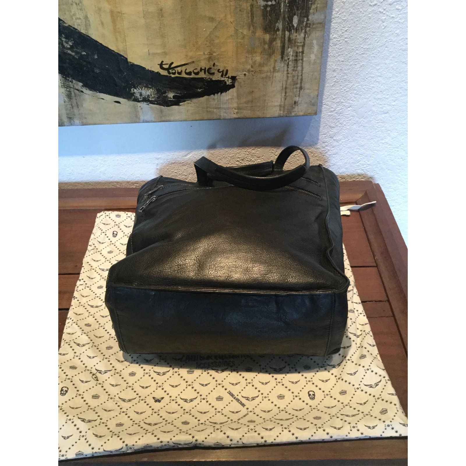 Zadig & Voltaire Tote bag Black Leather ref.86626 - Joli Closet