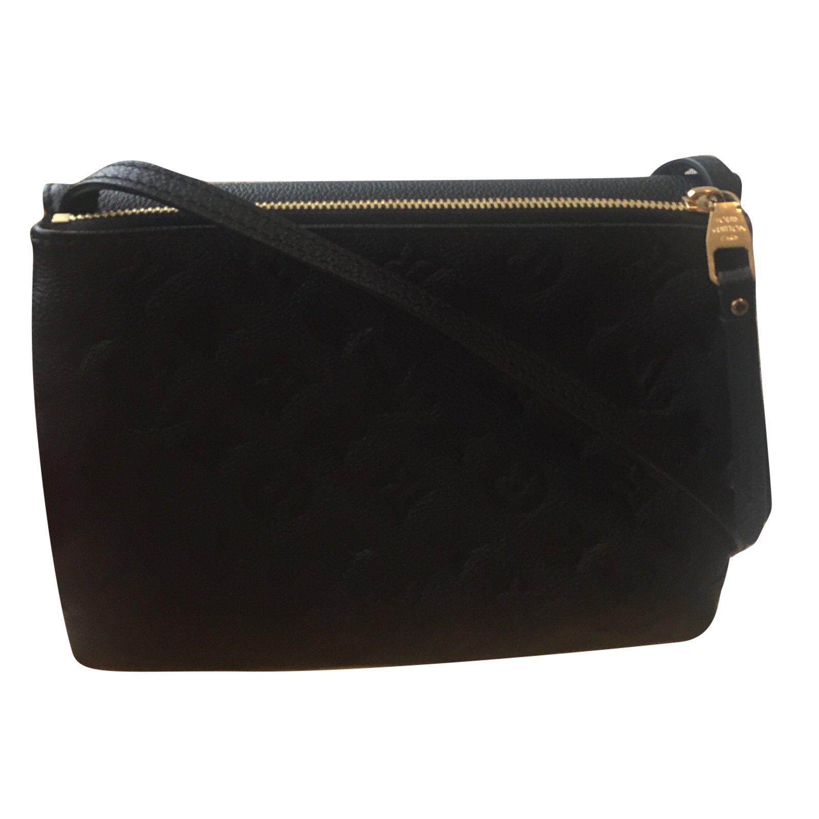 Louis Vuitton twinset/Twice Black Leather ref.86645 - Joli Closet