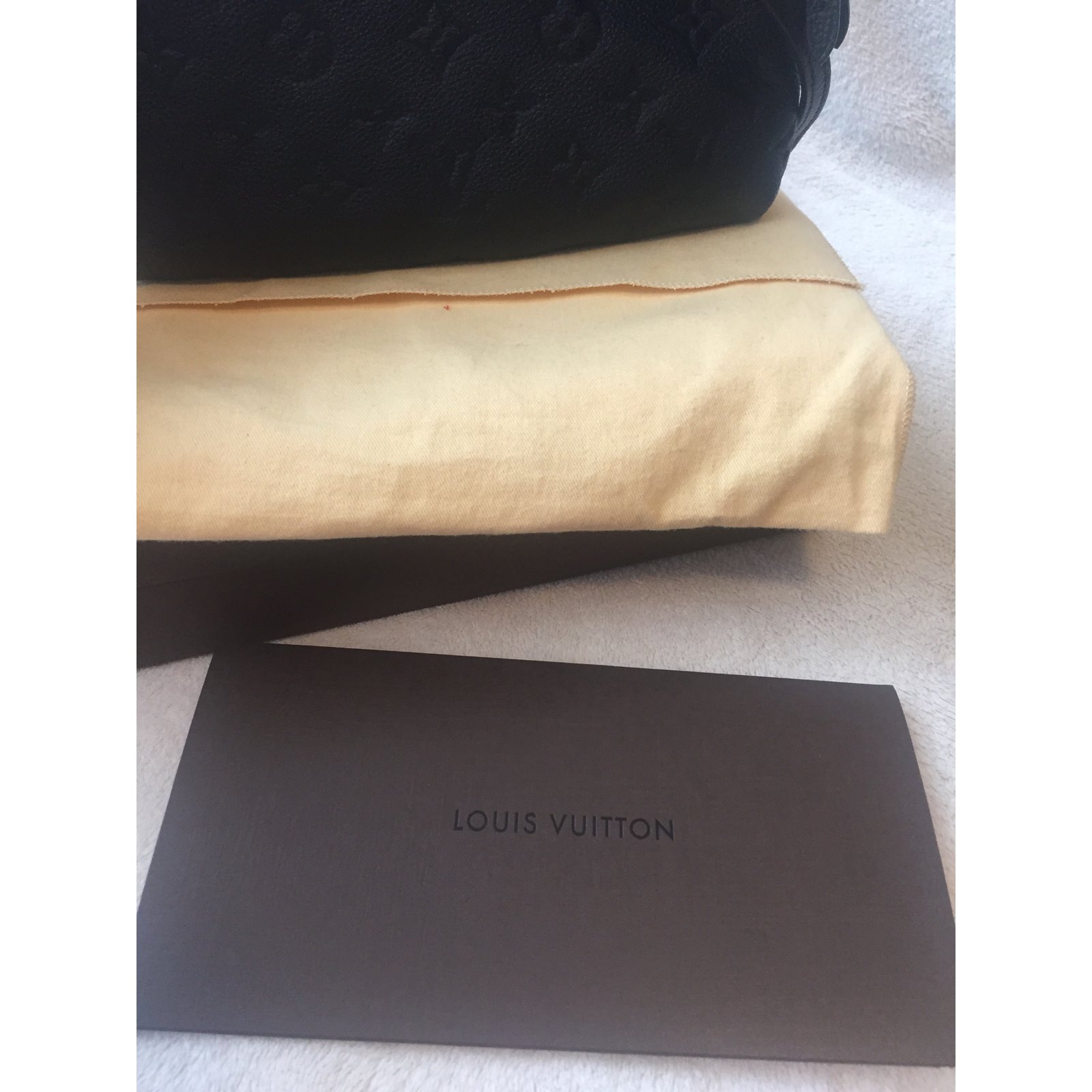 Louis Vuitton twinset/Twice Black Leather ref.86645 - Joli Closet