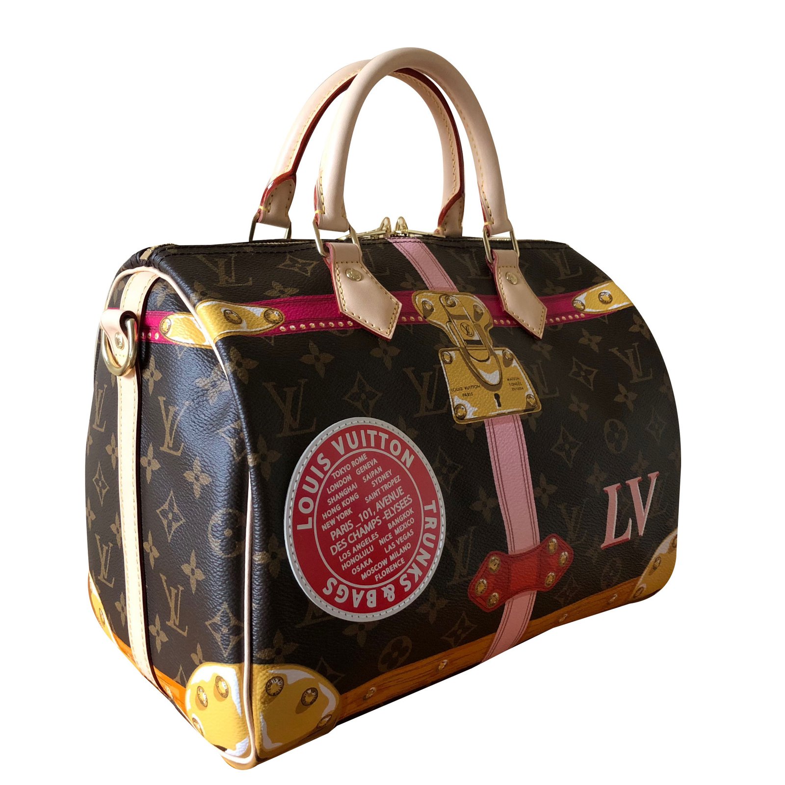 Las mejores ofertas en Bolso de hombro Louis Vuitton Speedy Oro