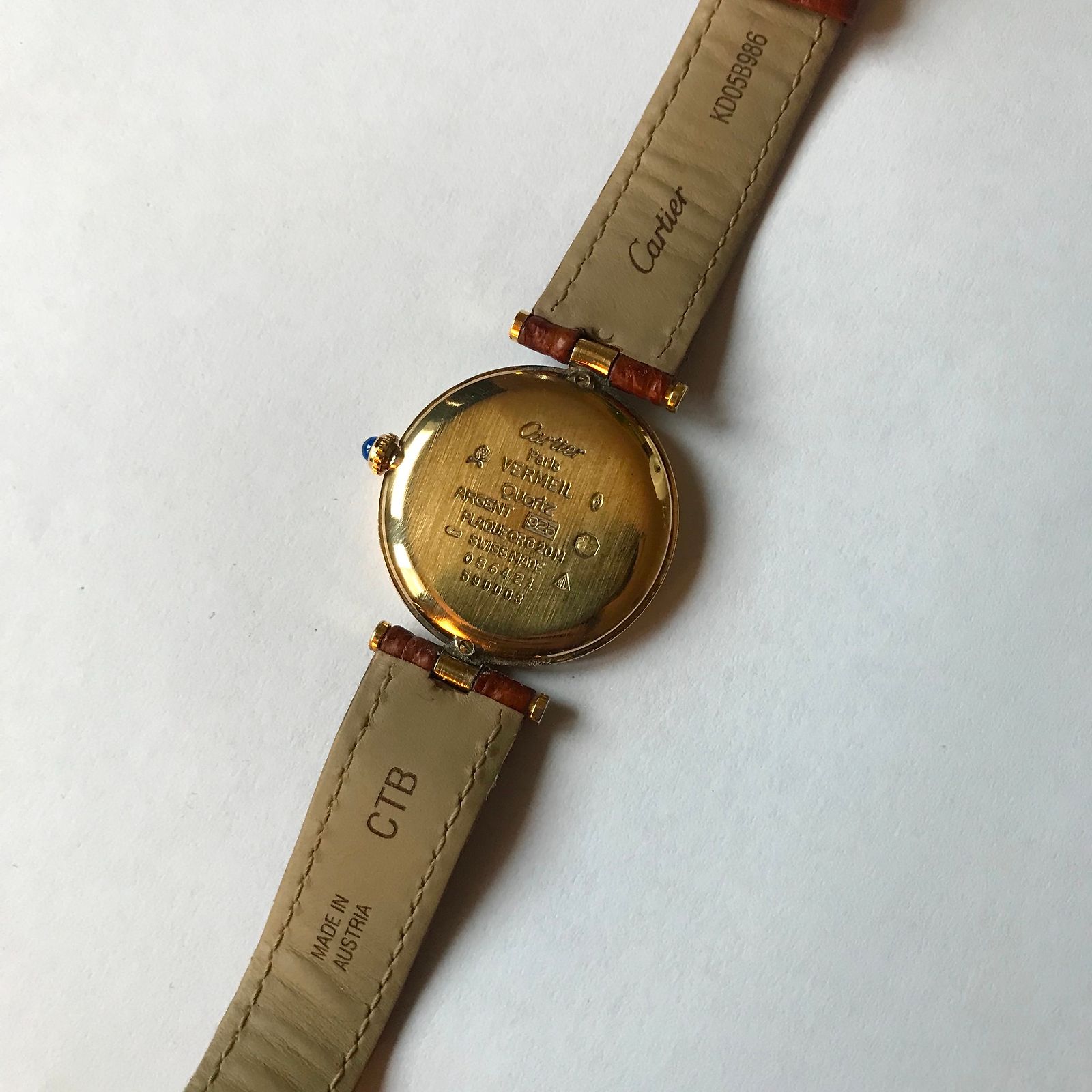 Bracelet De Montre Vendôme Femme En Cuir Marron - Neuf Sans étiquette, Remplacement Seul