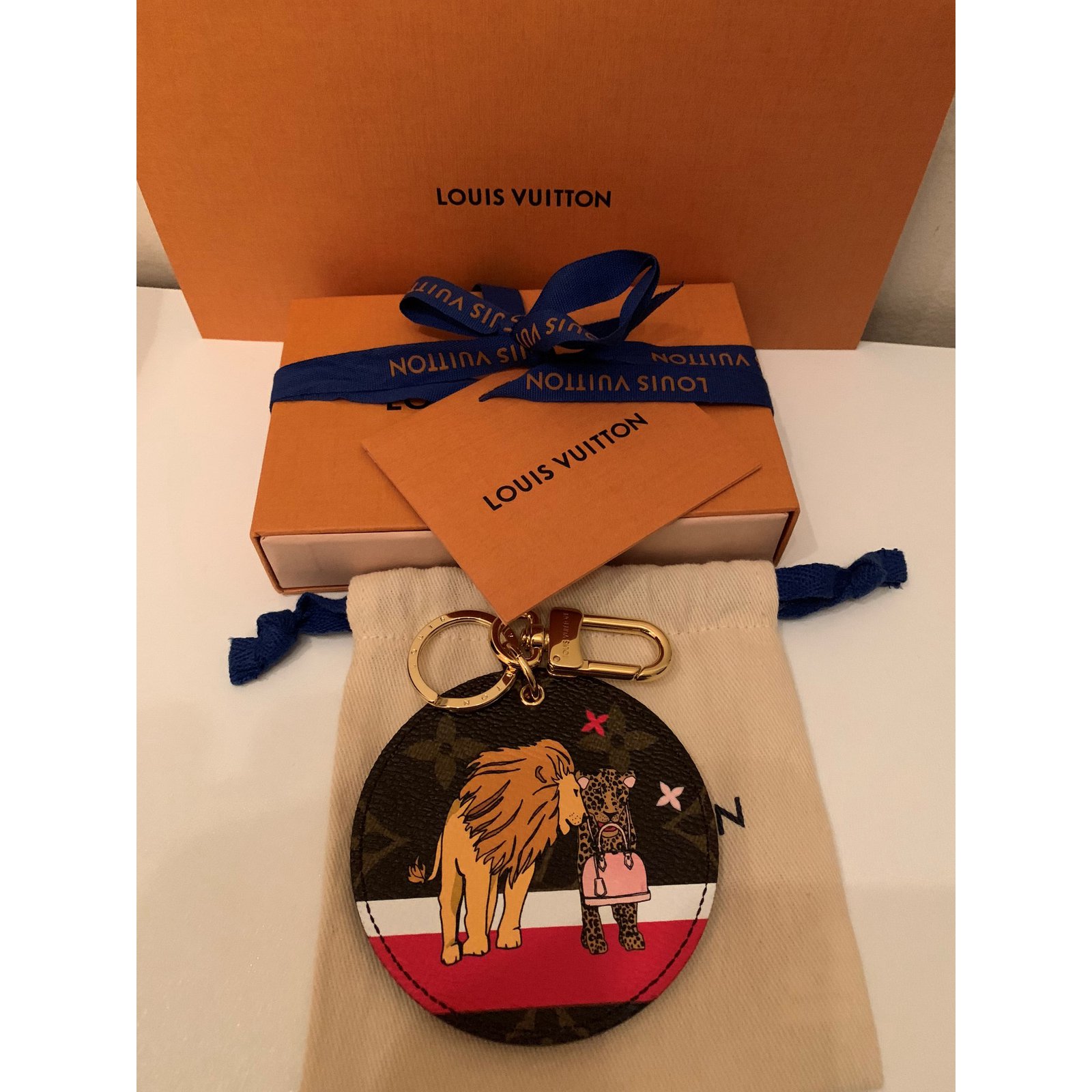 Louis Vuitton Key ring/bag charm Cloth ref.86726 - Joli Closet