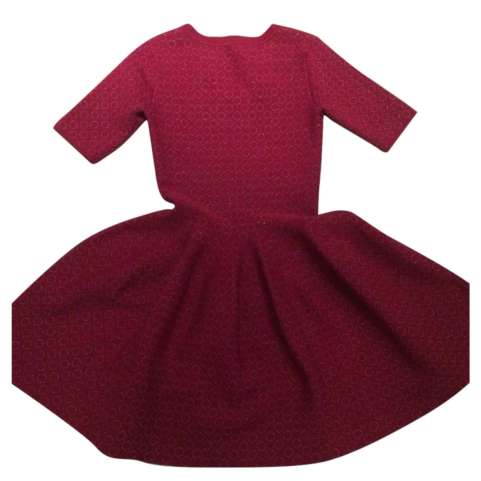 alaia dress red