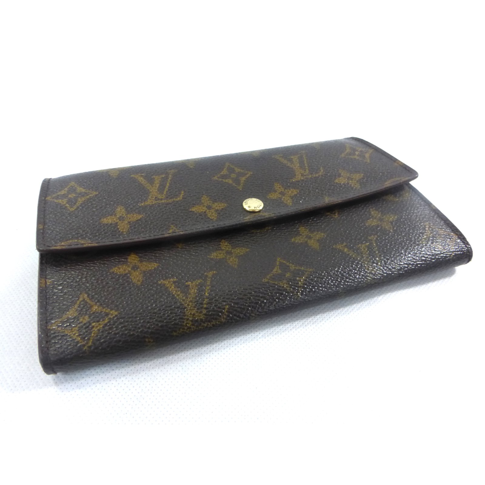 Louis Vuitton Sarah monogram portfolio Brown Leather ref.87783 - Joli Closet