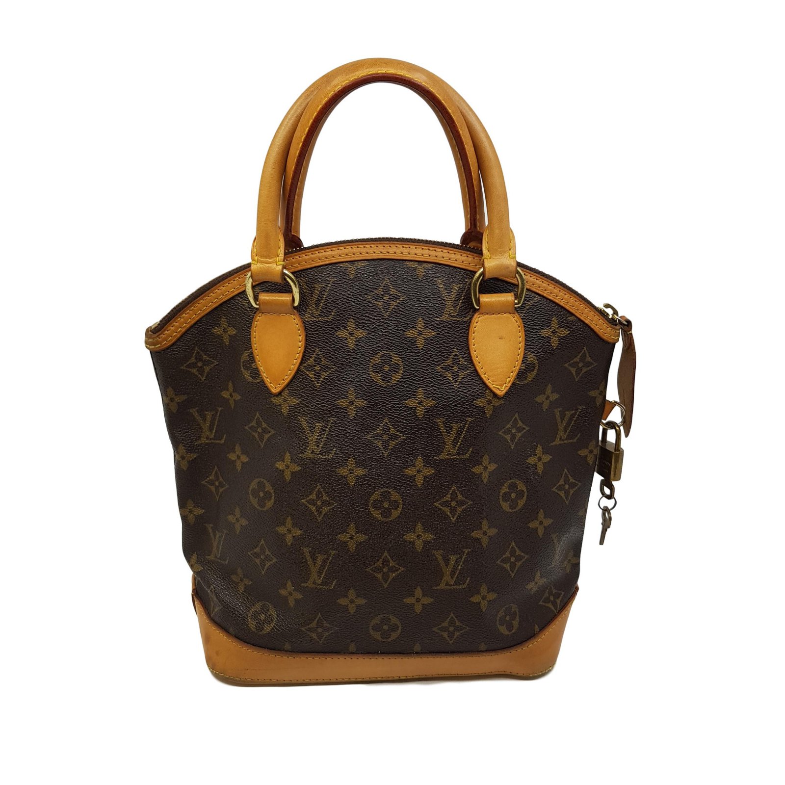 Louis Vuitton Monogram Lockit Oriental Handbag M40104 Brown PVC