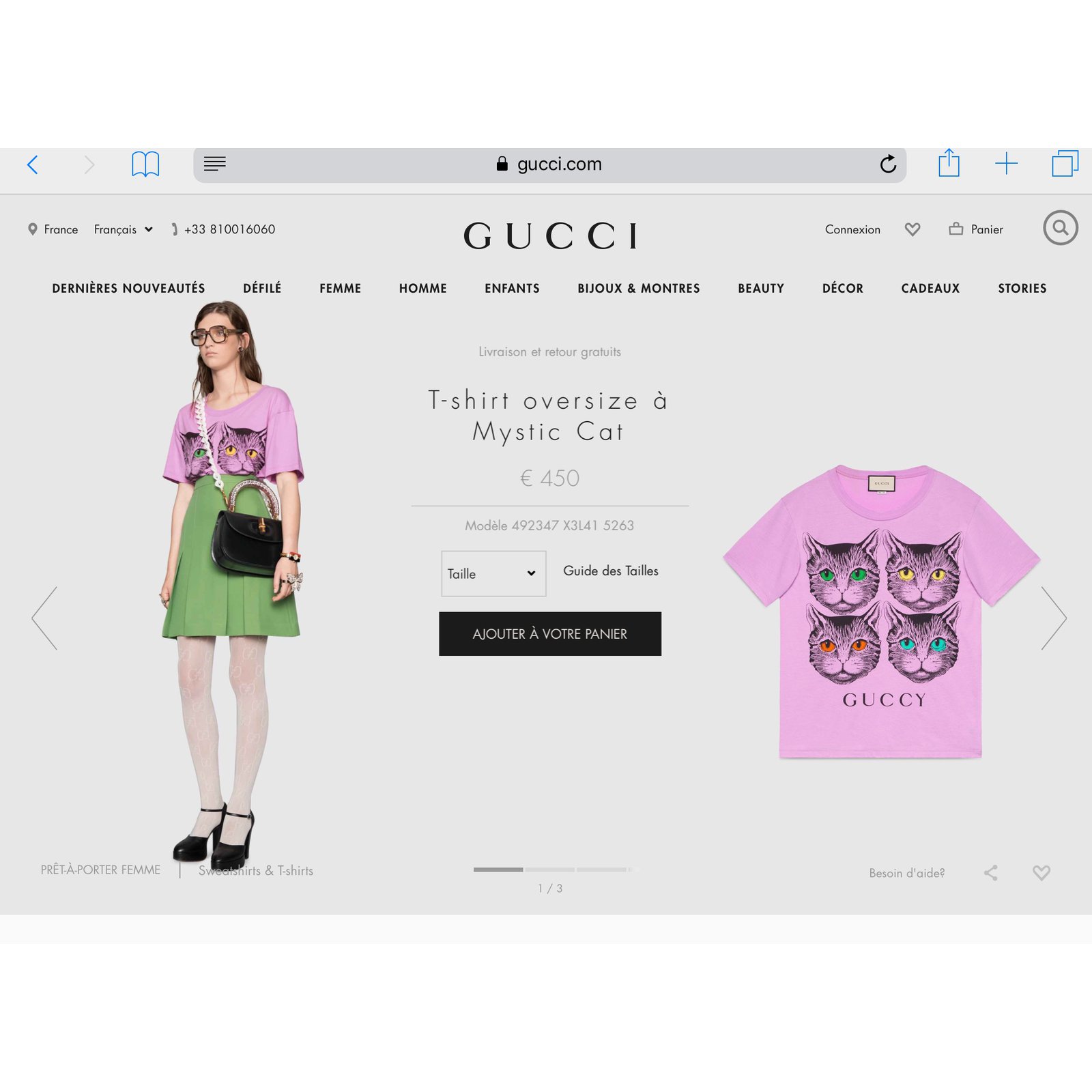 Gucci silk shirt 'wild cat'. Multiple colors ref.572932 - Joli Closet