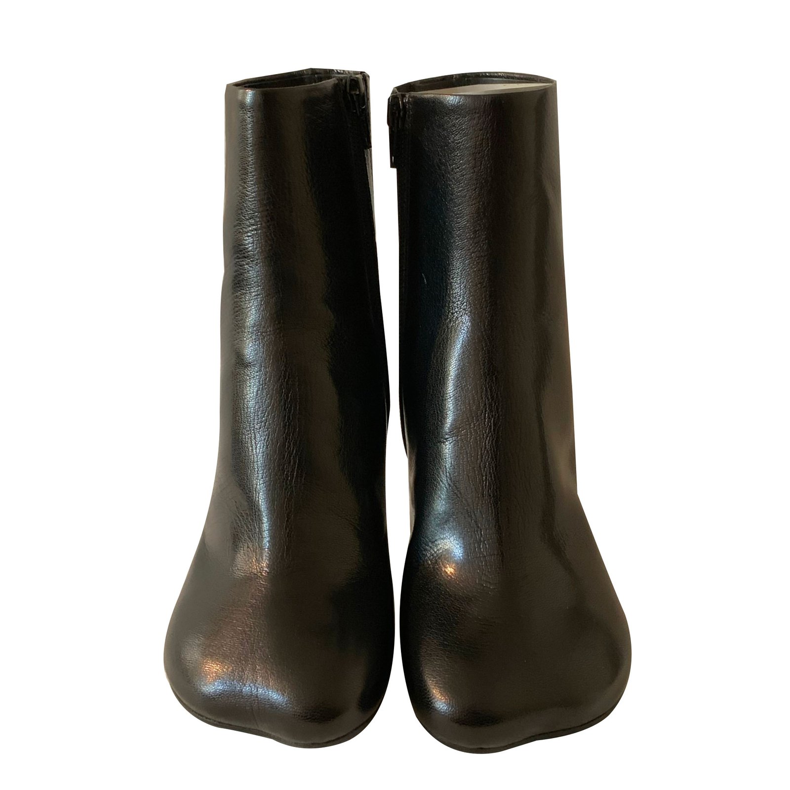 Mm6 Ankle boots Black Leather ref.88083 - Joli Closet