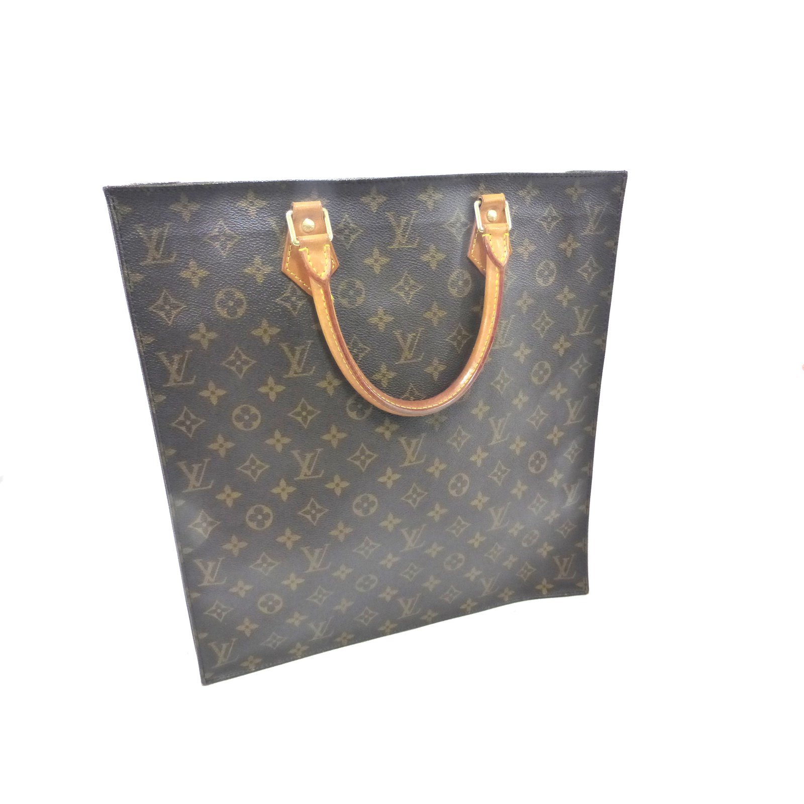 Louis Vuitton Sac plat monogram Brown Leather ref.88167 - Joli Closet